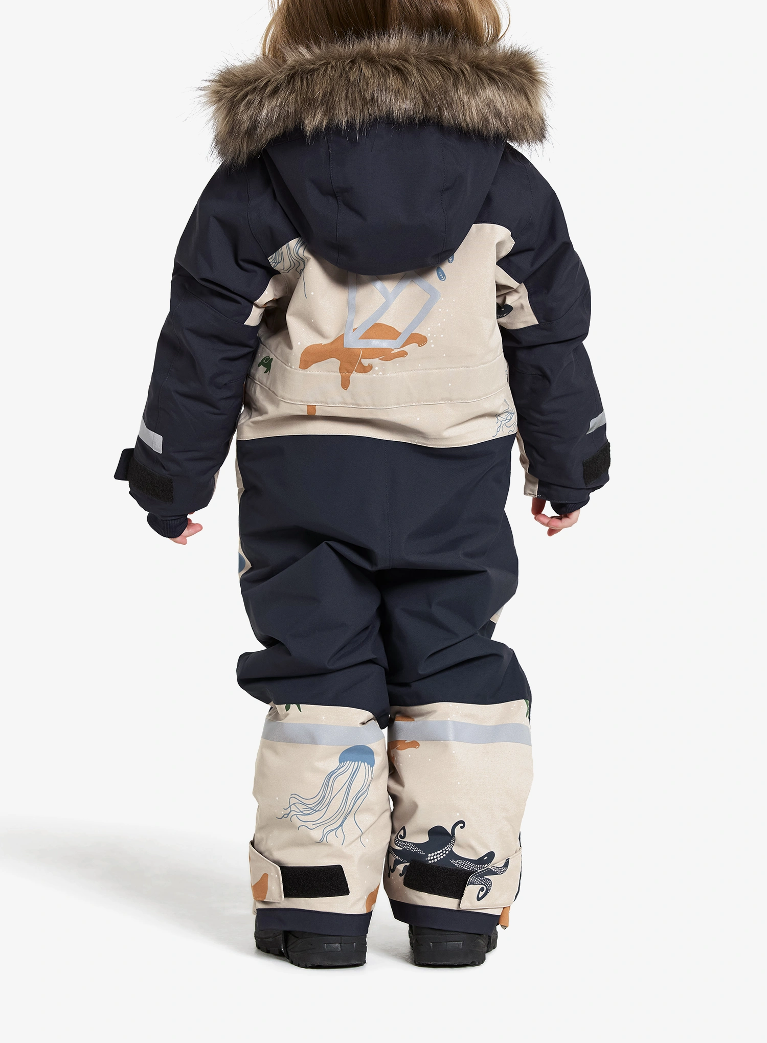 Комбінезон дитячий Didriksons Bjarven Cov Se 2 - winter ocean multi reflex