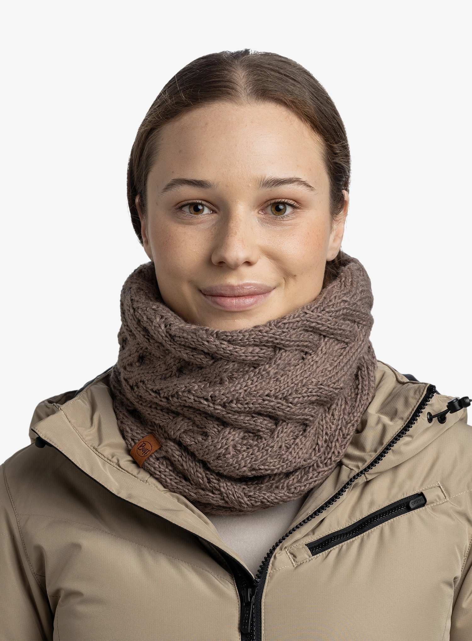 Пов'язка Buff Knitted&Fleece Neckwarmer Caryn - cobblestone