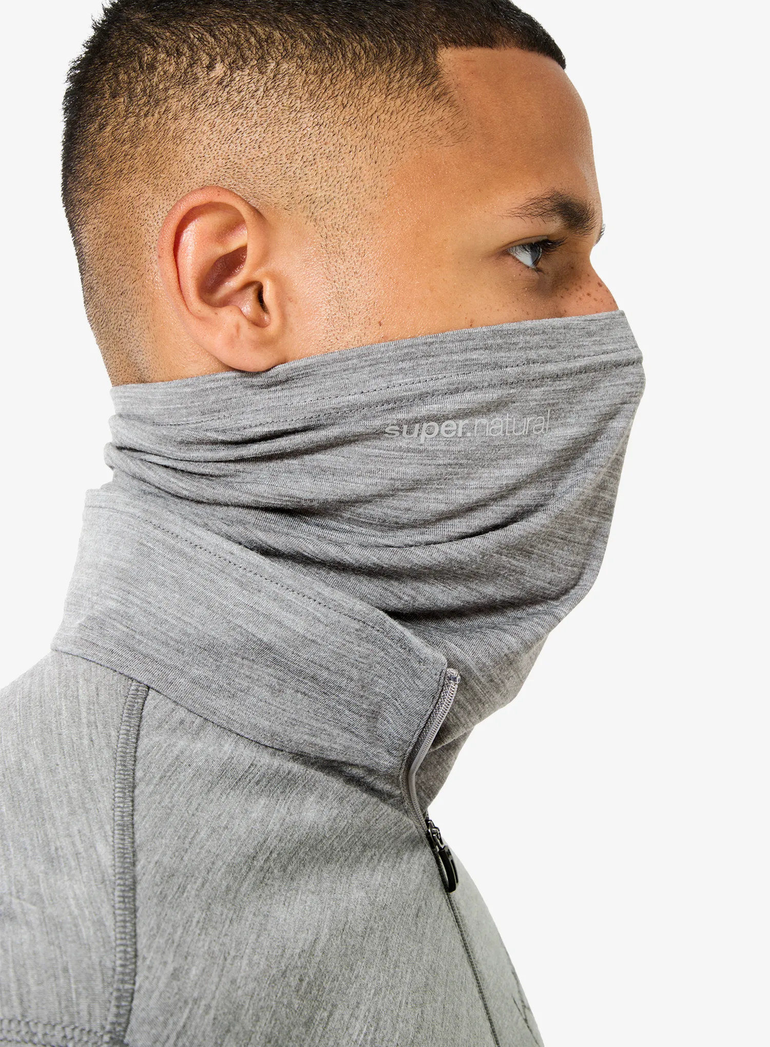 Пов'язка Super.natural Wanderlust Neckwarmer - cashmere grey melange