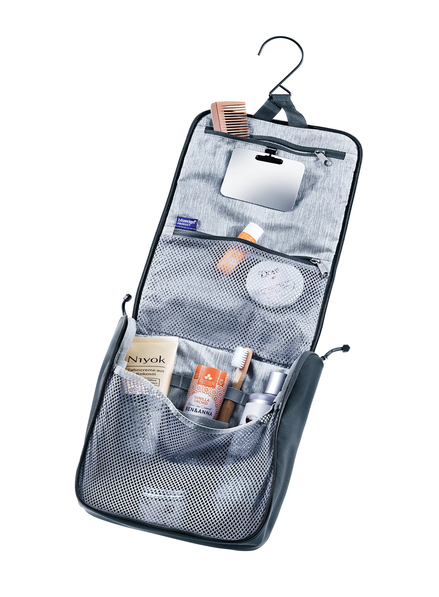 Косметичка туристична Deuter Wash Center II - black/black