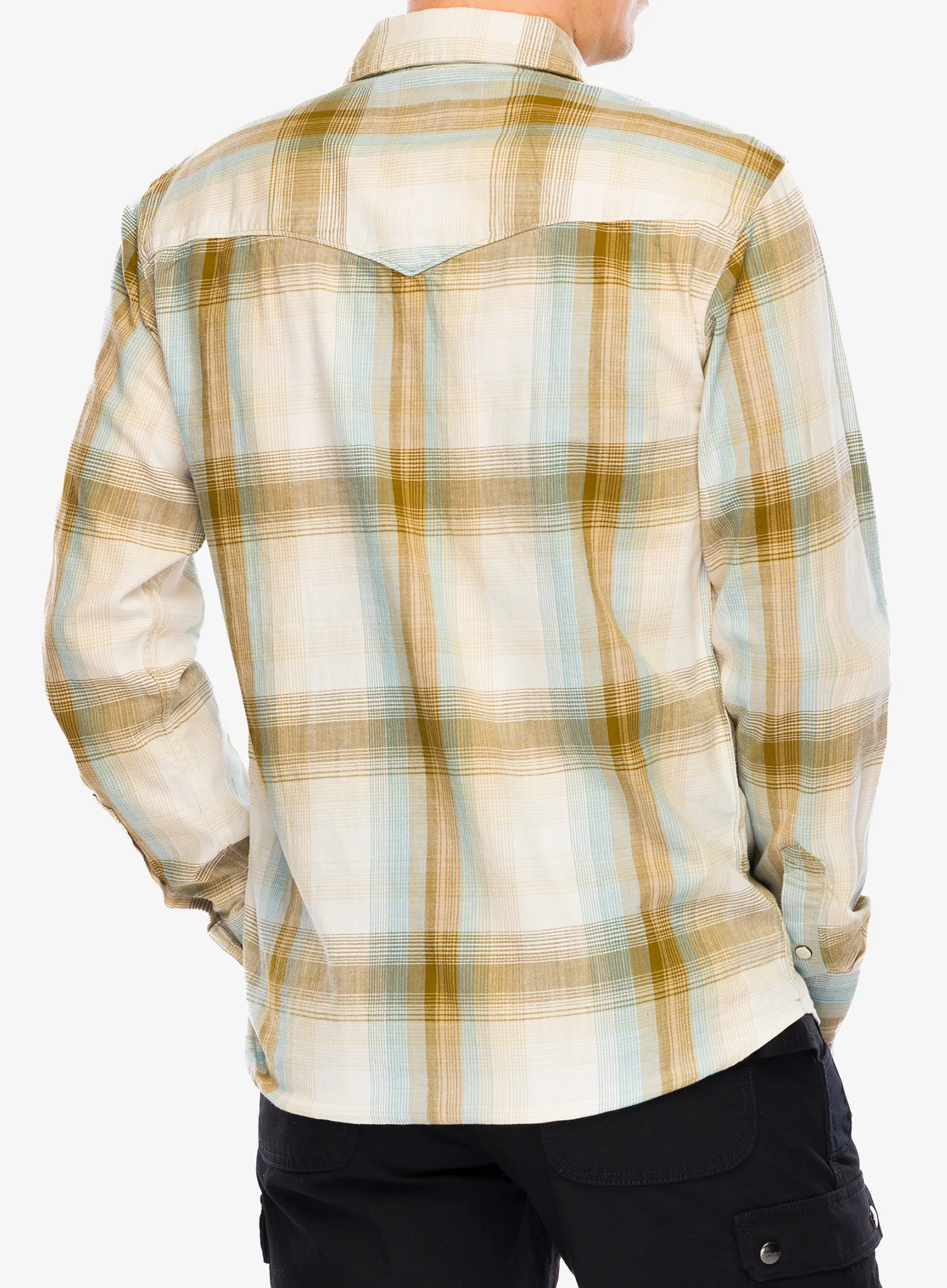 Сорочка Carhartt Snap-Front Plaid Shirt - chalk