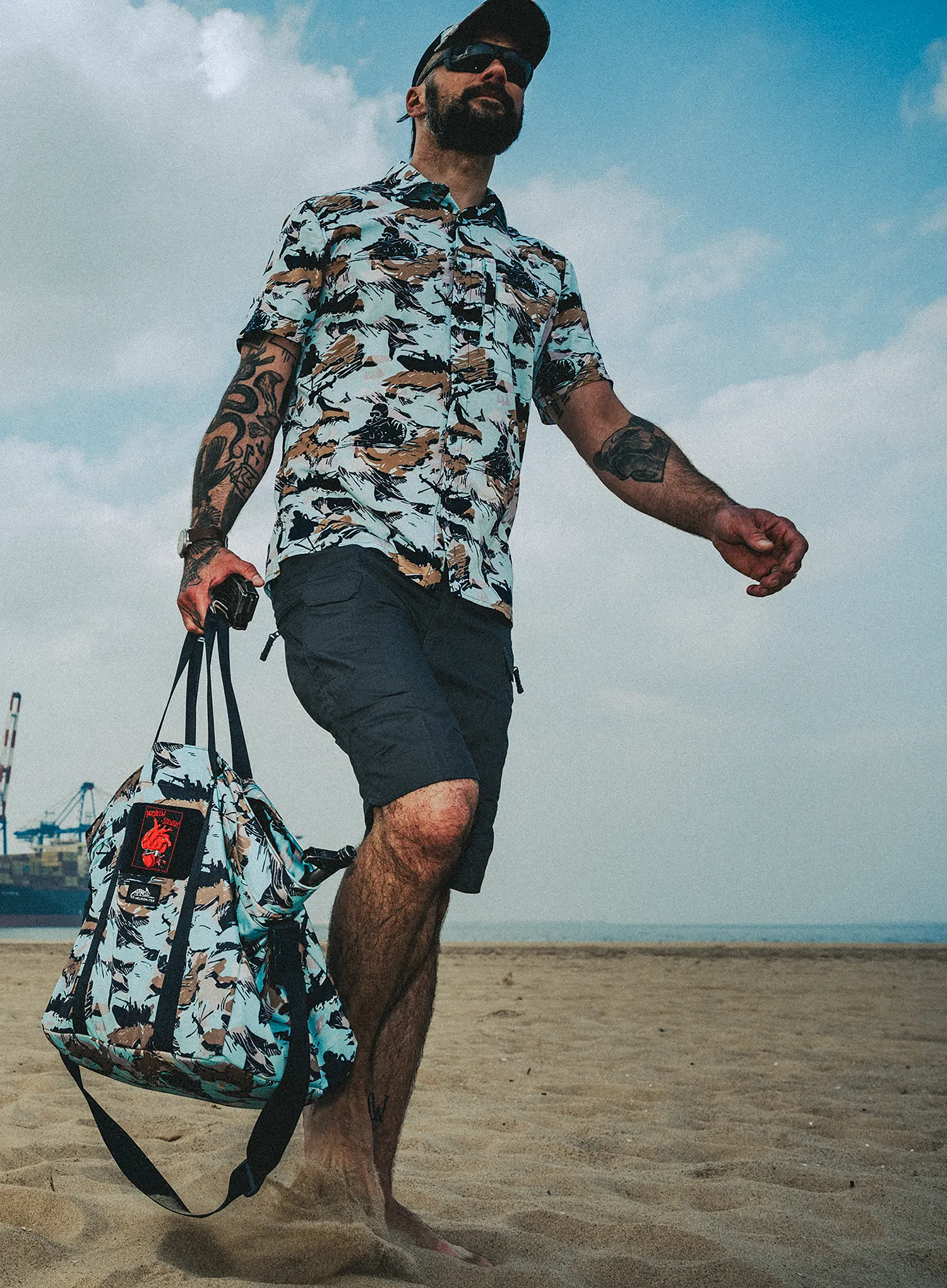 Сорочка Helikon-Tex Tactical Hawaiian Short Sleeve - pacific