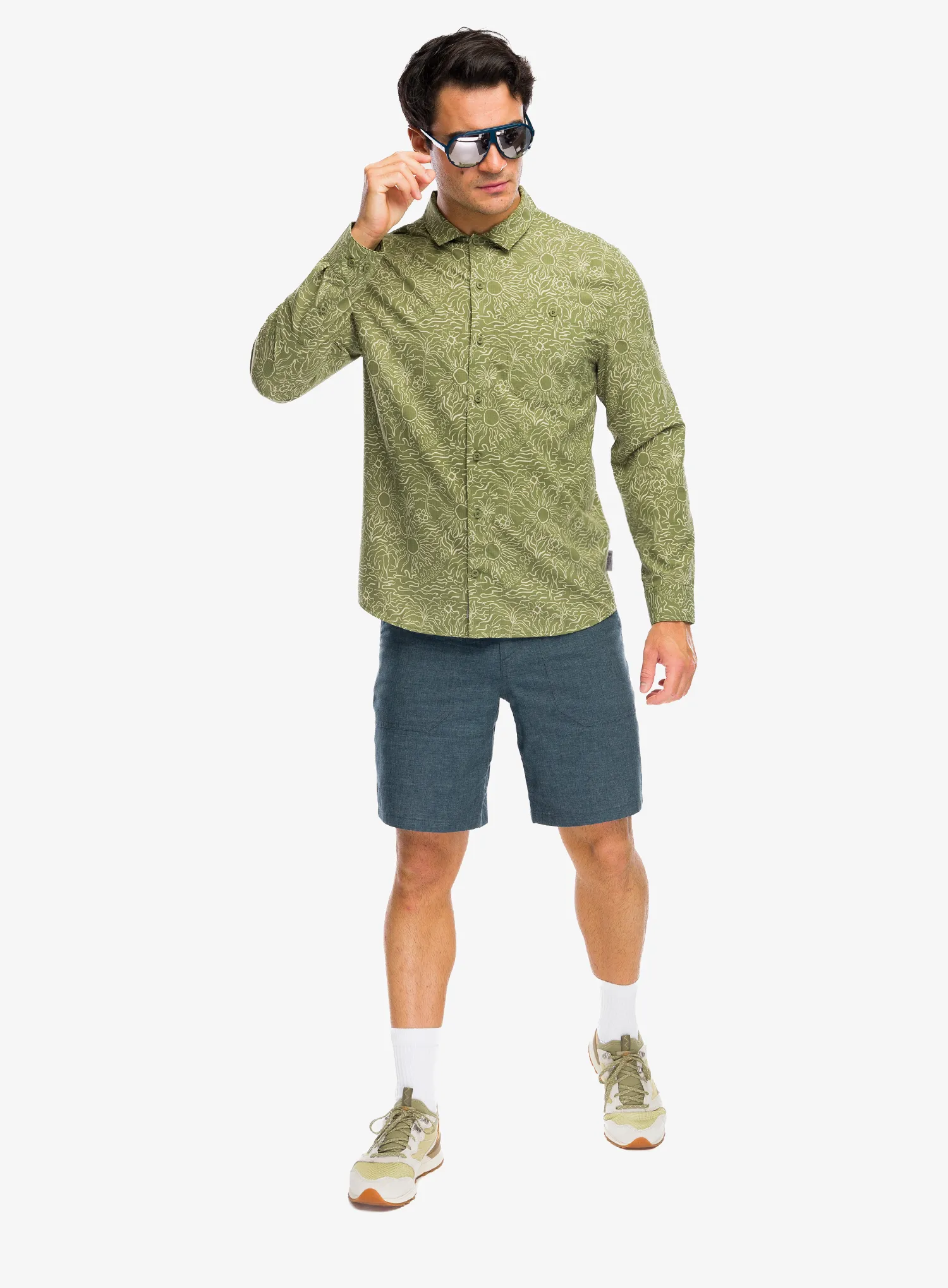 Сорочка Royal Robbins Salathe Sun Shirt L/S - olive solar pt