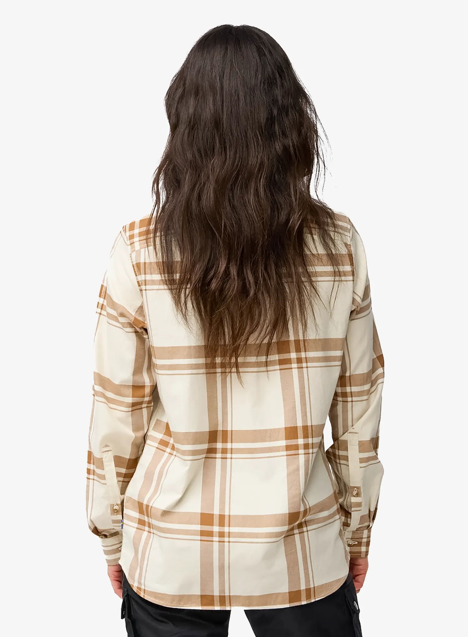Сорочка жіноча Fjallraven Ovik Lite Flannel Shirt - chalk white/fossil