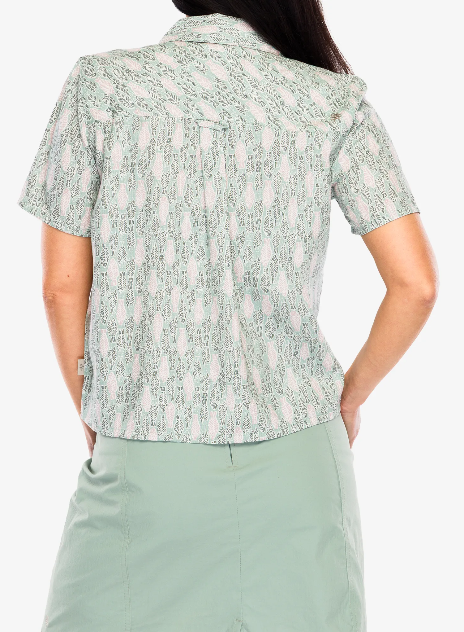Сорочка жіноча Royal Robbins Camino Pucker S/S - sage leaf fish pt