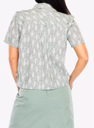 Сорочка жіноча Royal Robbins Camino Pucker S/S - sage leaf fish pt