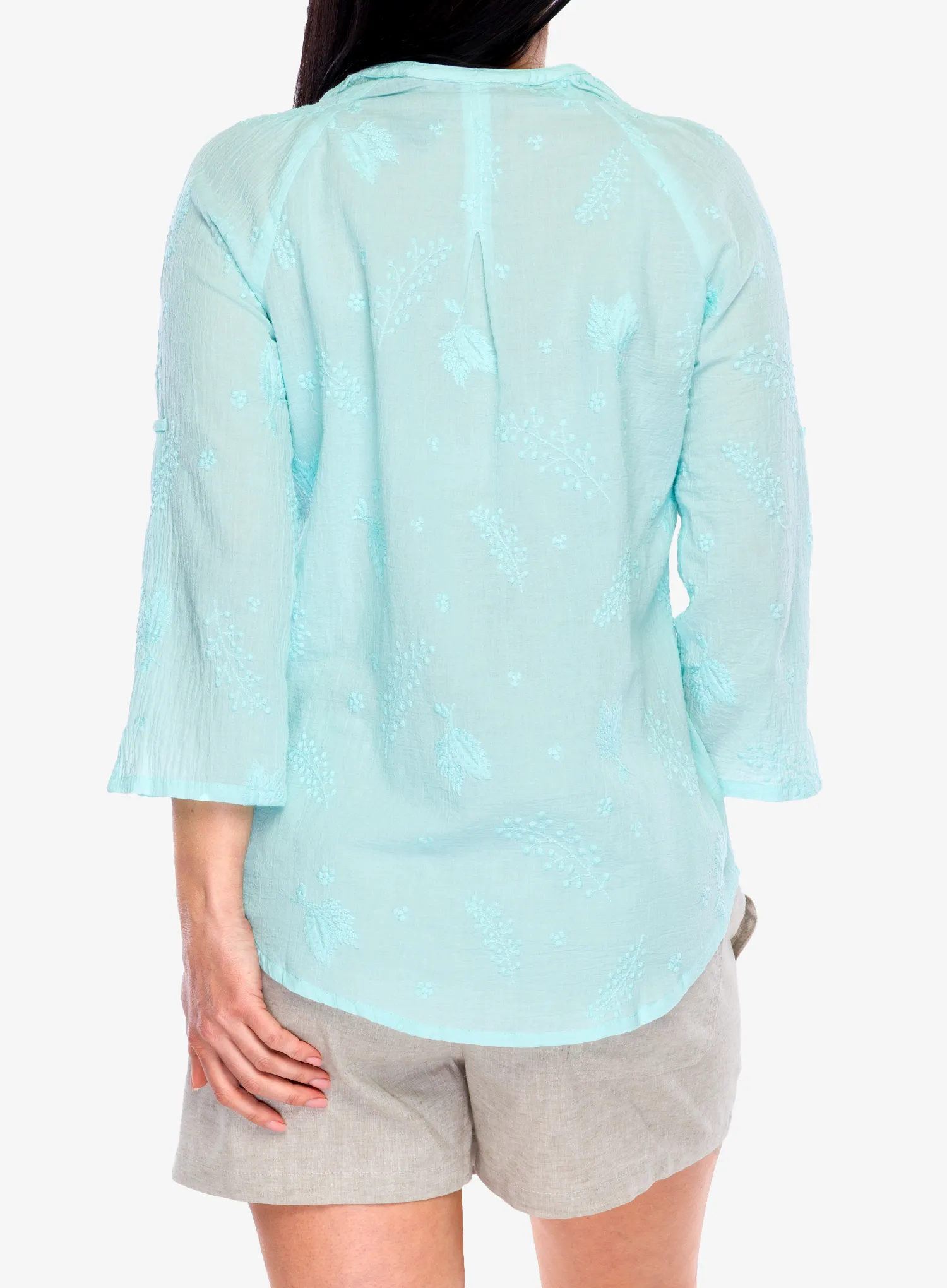 Сорочка жіноча Royal Robbins Oasis Tunic II 3/4 Sleeve - pacific blue