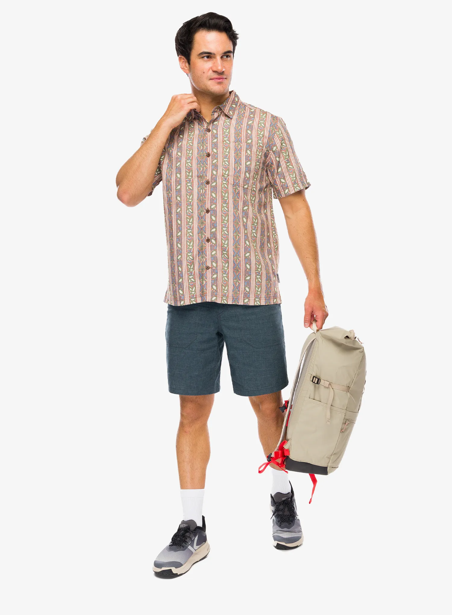 Сорочка Royal Robbins Camino Pucker S/S - mahogany botanist pt
