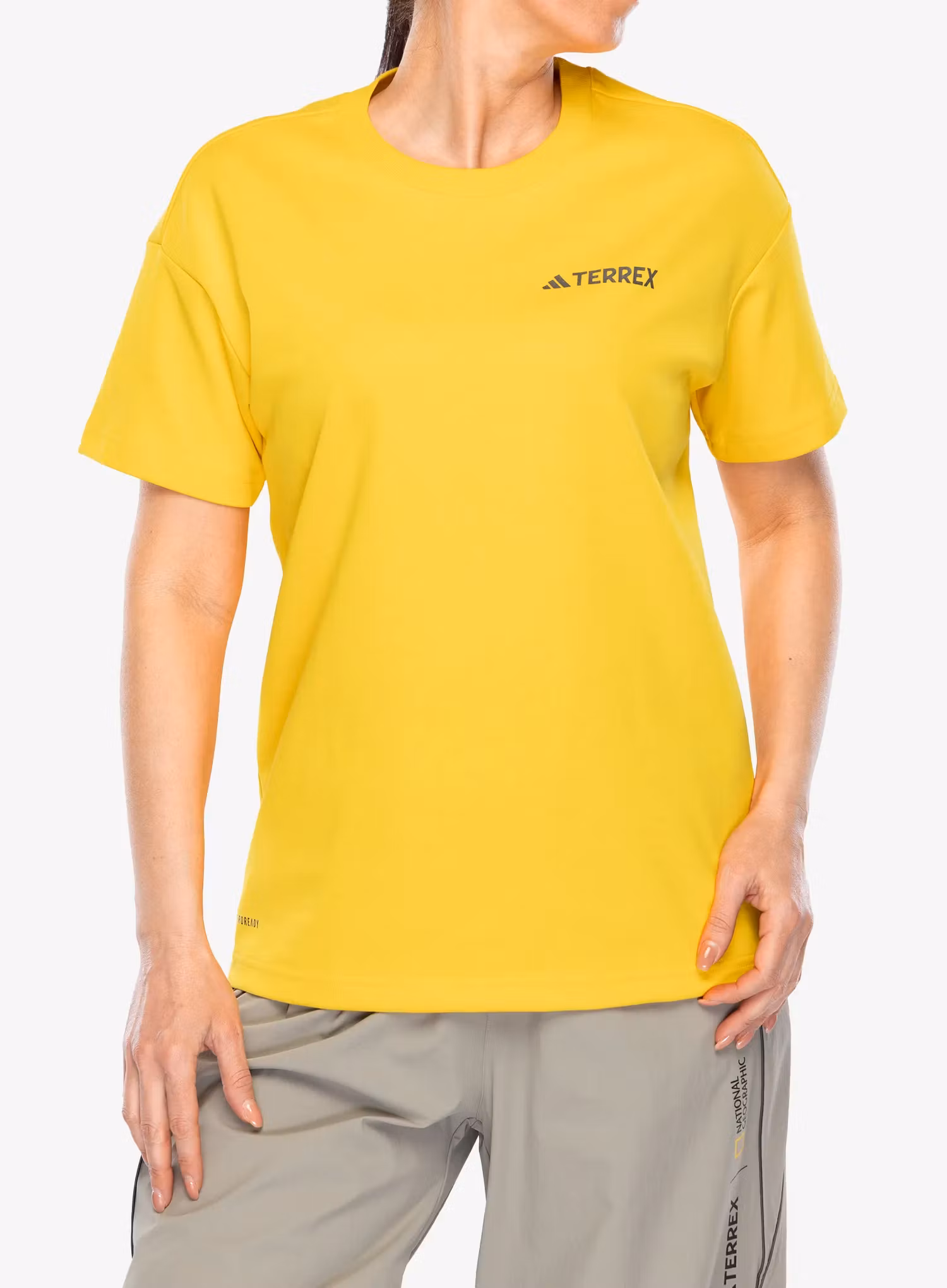 Футболка бавовняна adidas TERREX Nat Geo UF AEROREADY Graphic T-Shirt - eqt yellow