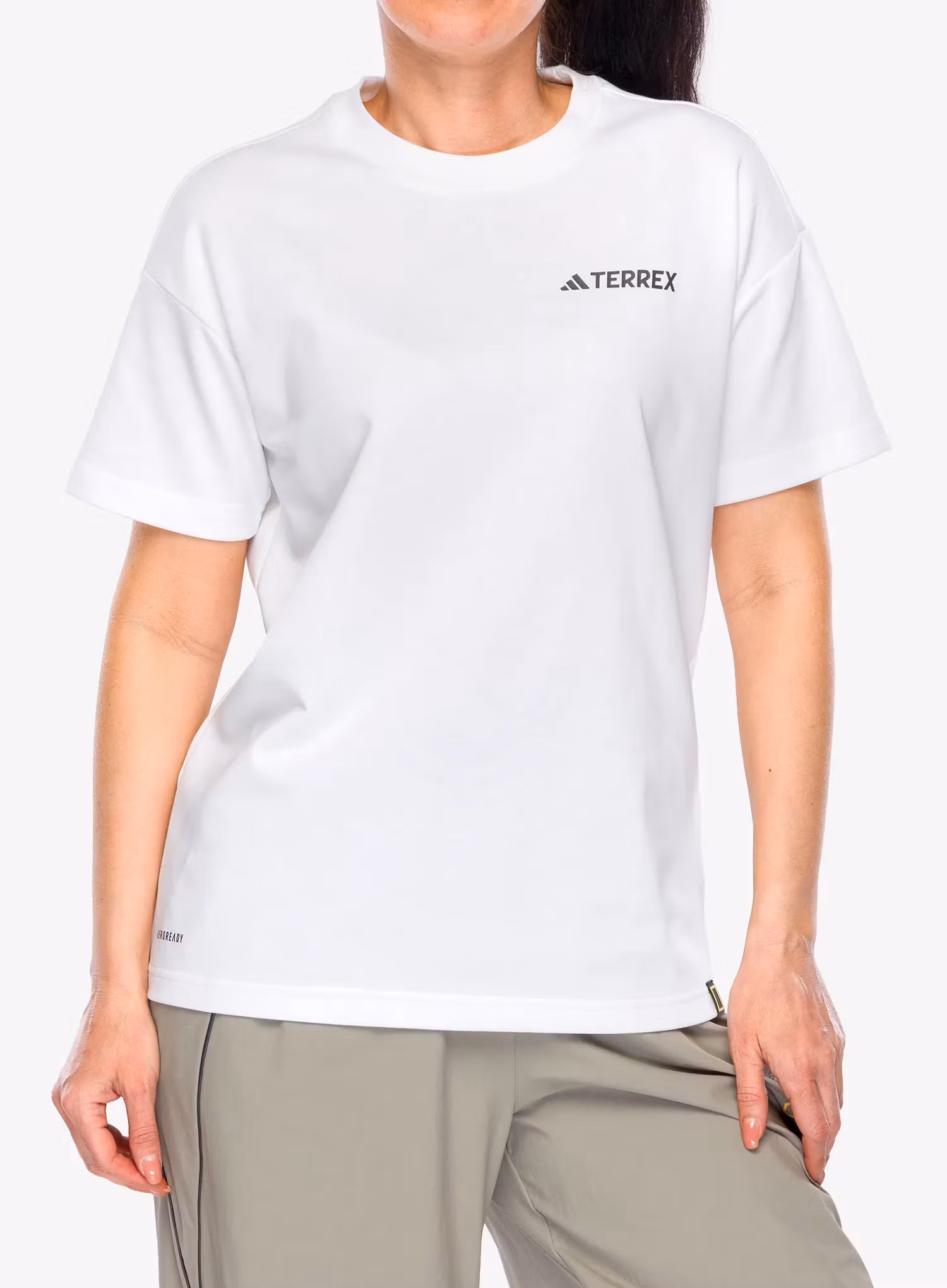 Футболка бавовняна adidas TERREX Nat Geo UF AEROREADY Graphic T-Shirt - white