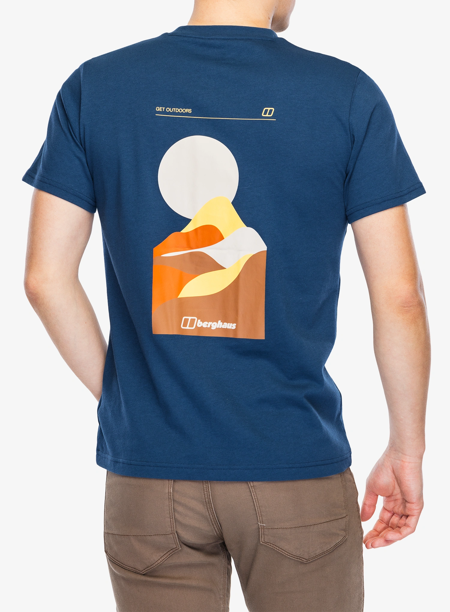 Футболка бавовняна Berghaus Rolling Peaks SS Tee - hale navy