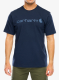 Футболка бавовняна Carhartt Dearborn Relaxed Logo T-Shirt - navy/dark blue