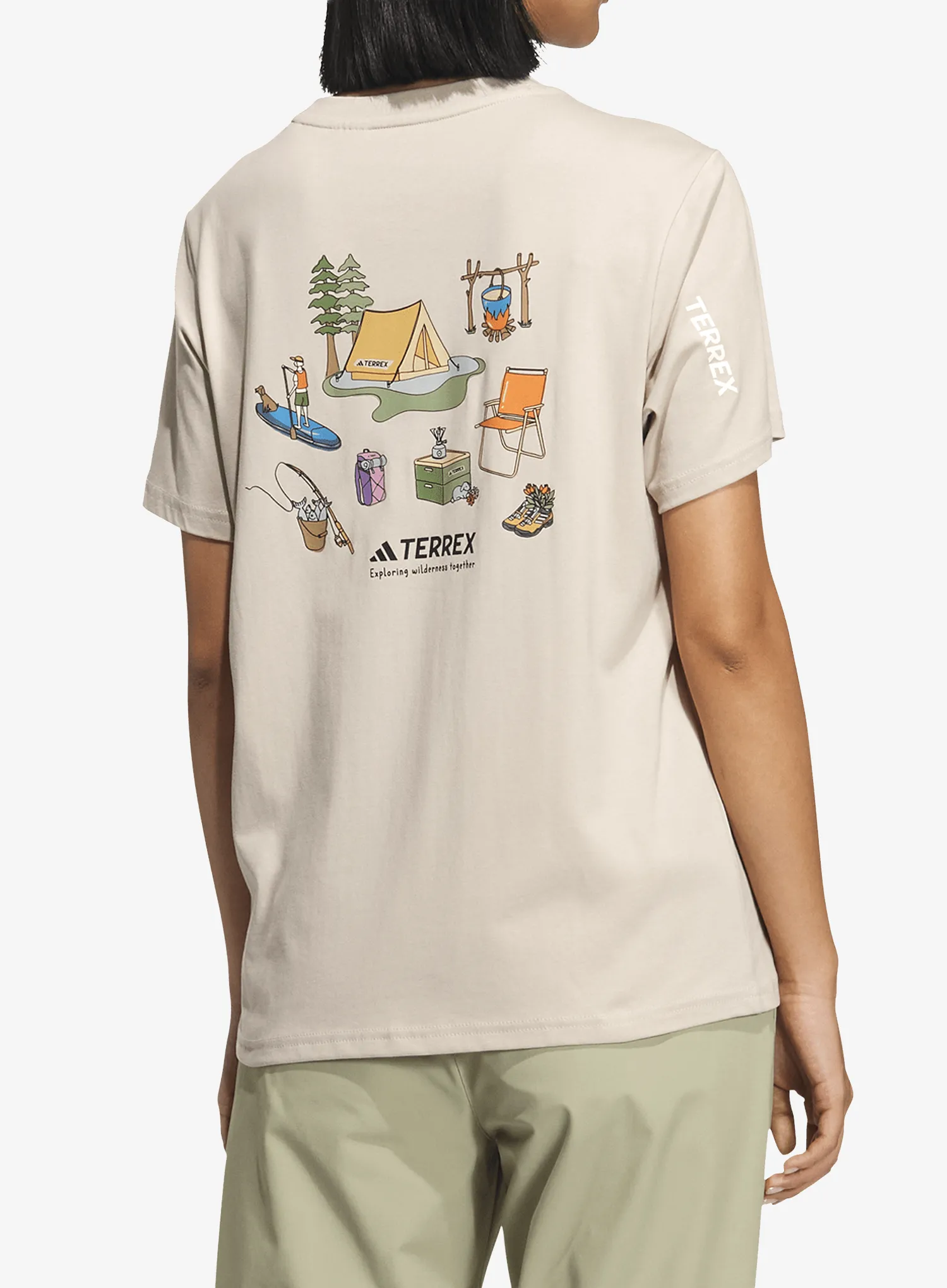 Футболка жіноча adidas TERREX Xploric Polygiene Graphic T-shirt - wonder taupe