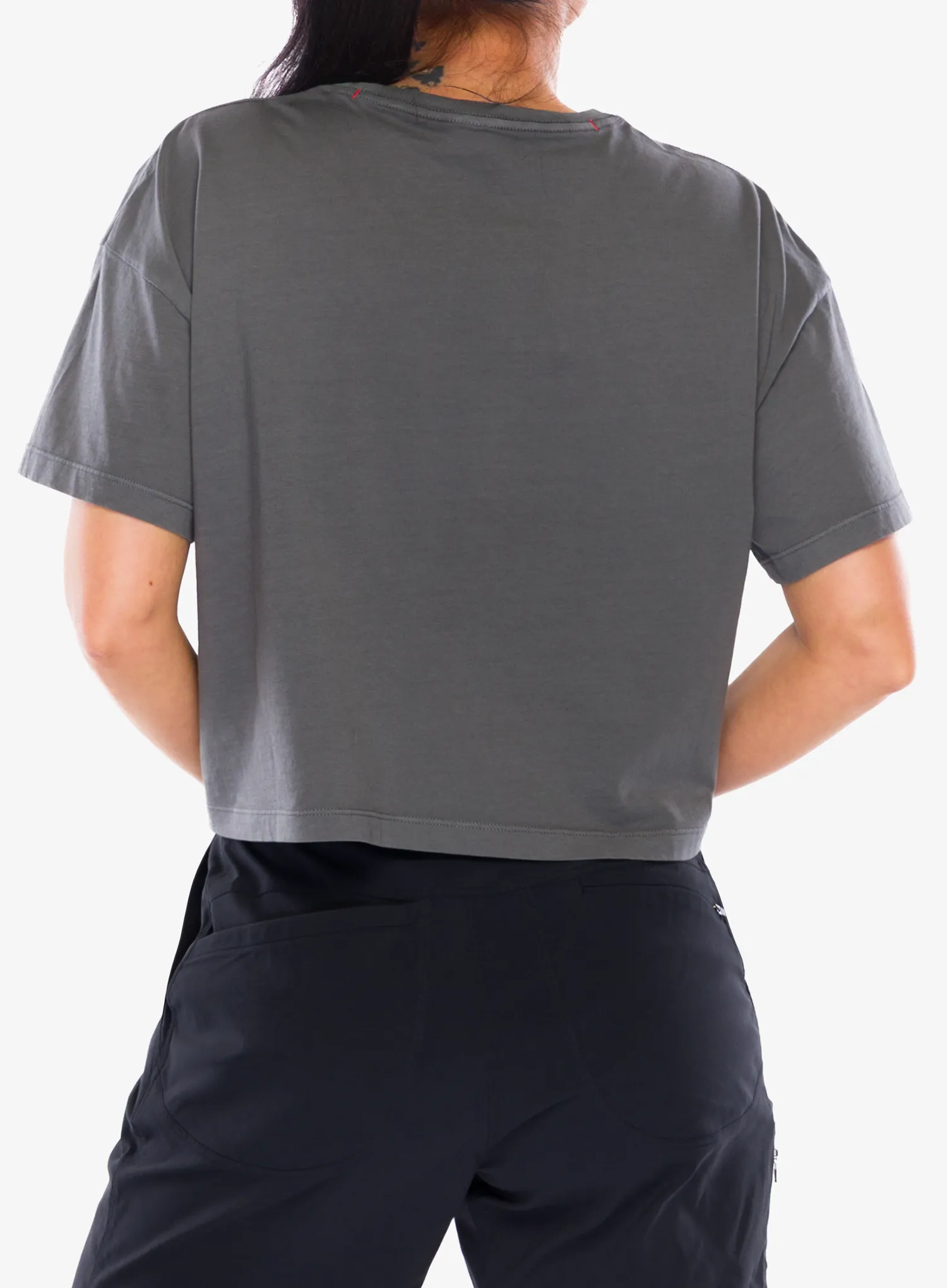 Футболка жіноча Black Diamond Diamond Crop SS Tee - charcoal