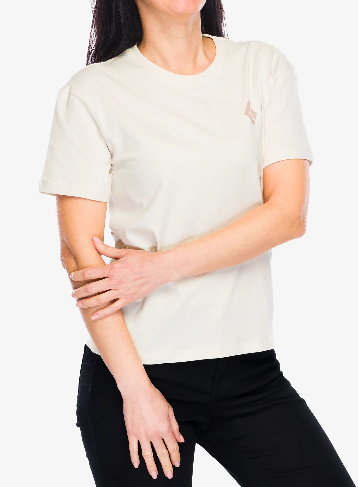 Футболка жіноча Black Diamond Heritage Badge SS Tee - off white