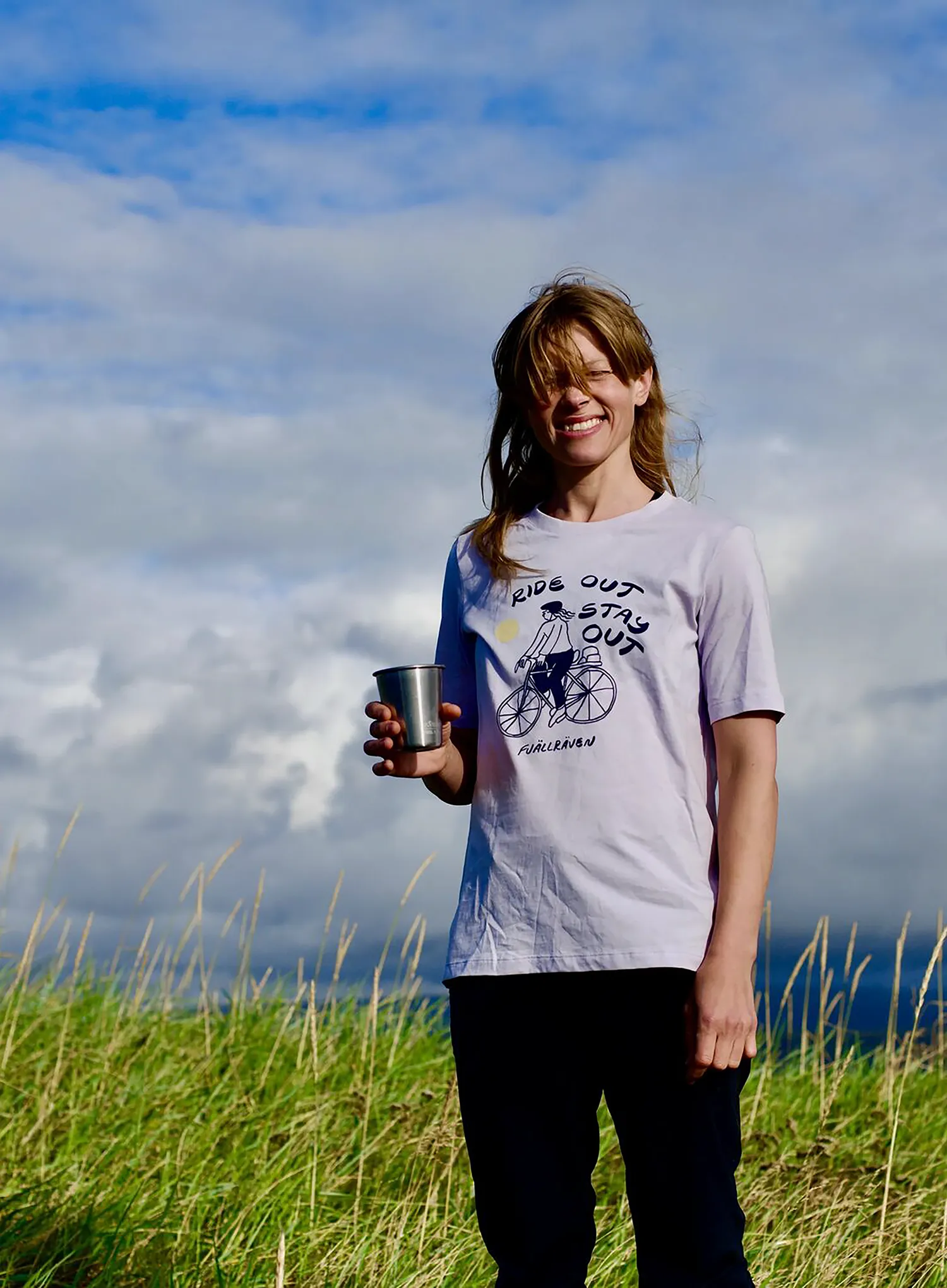 Футболка жіноча Fjallraven Hoja Ivag T-shirt - lavender mist