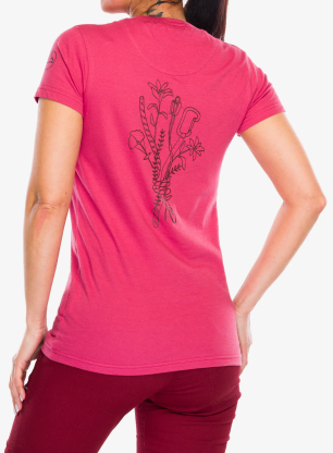 Футболка жіноча La Sportiva Climb Flower T-Shirt - rosebay