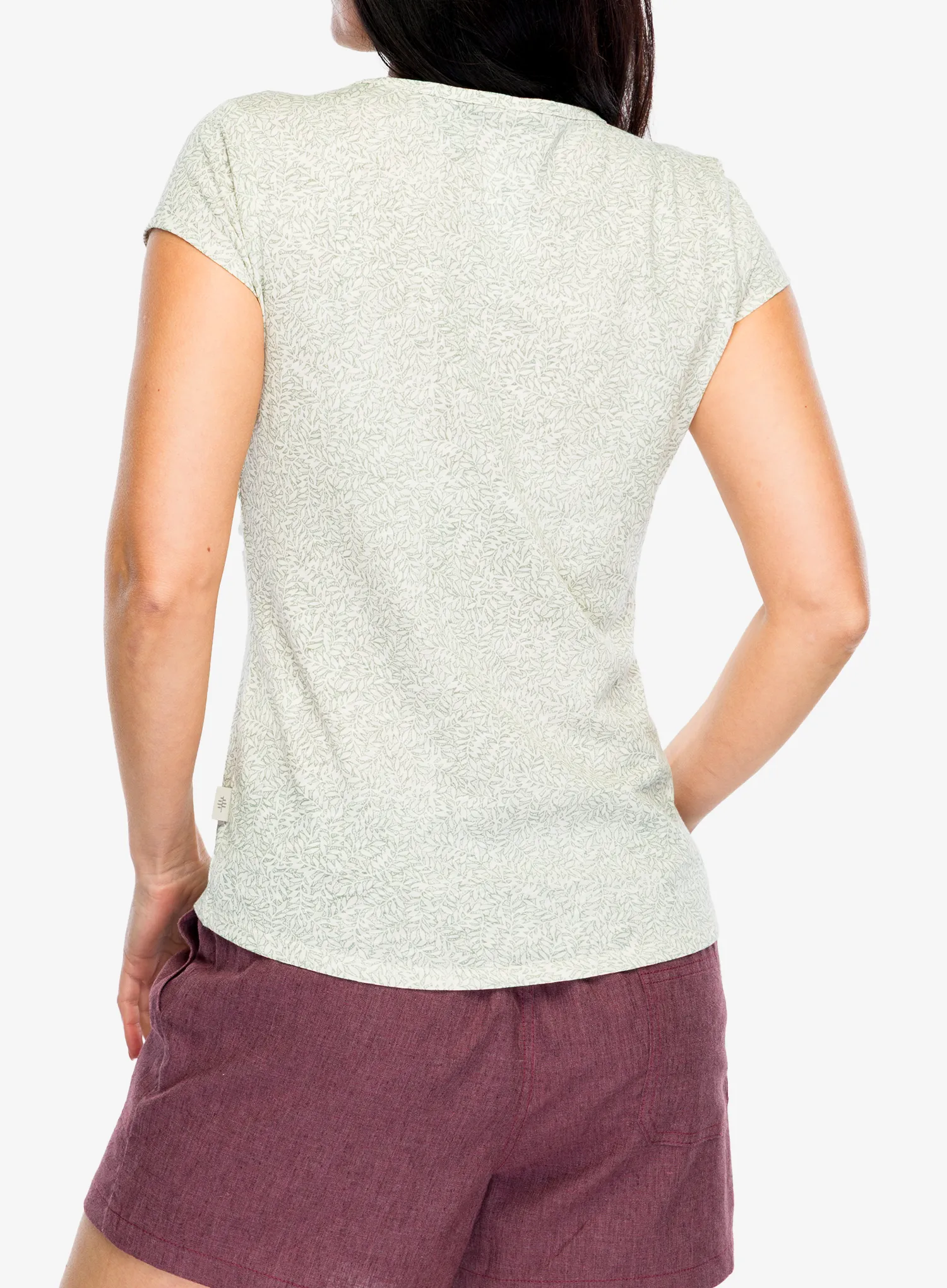 Футболка жіноча Royal Robbins Featherweight Slub Tee - sage leaf nisene pt