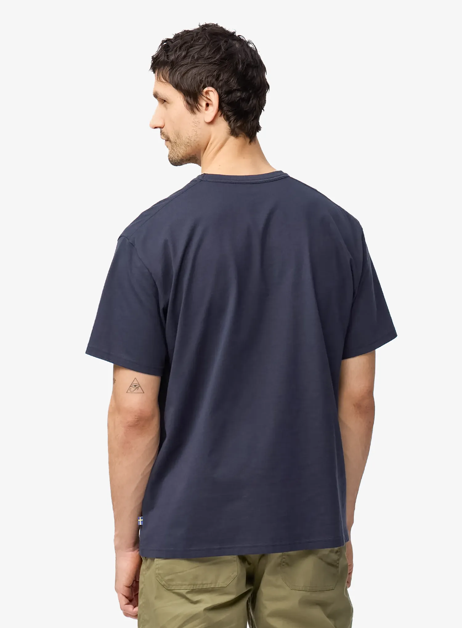 Футболка бавовняна Fjallraven Fjallraven Relaxed T-Shirt - dark navy