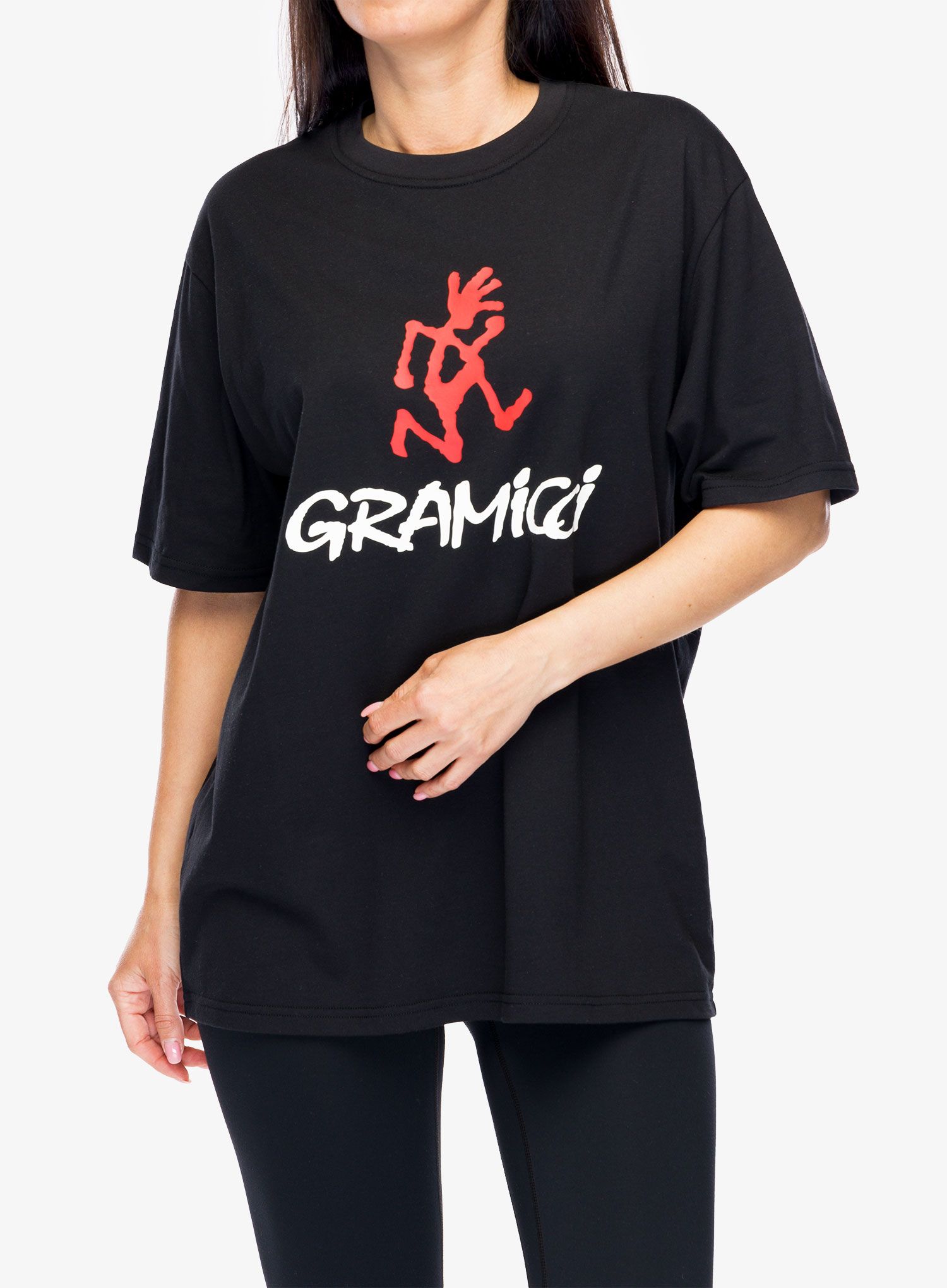 Футболка бавовняна Gramicci Gramicci Logo Tee - black