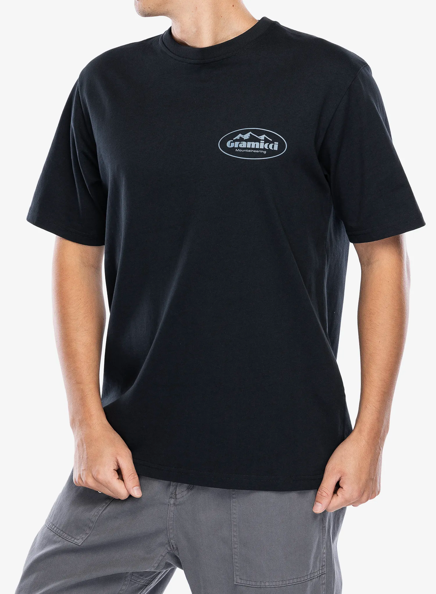 Футболка бавовняна Gramicci Mountaineering Tee - vintage black