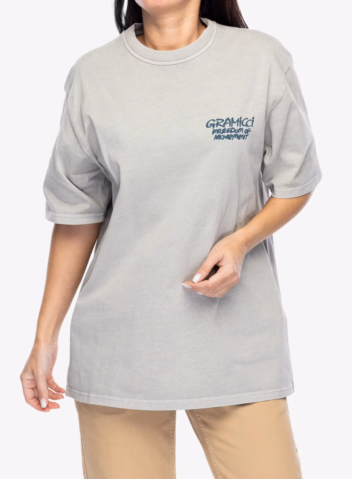 Футболка бавовняна Gramicci Napping Climber Tee - pigment slate