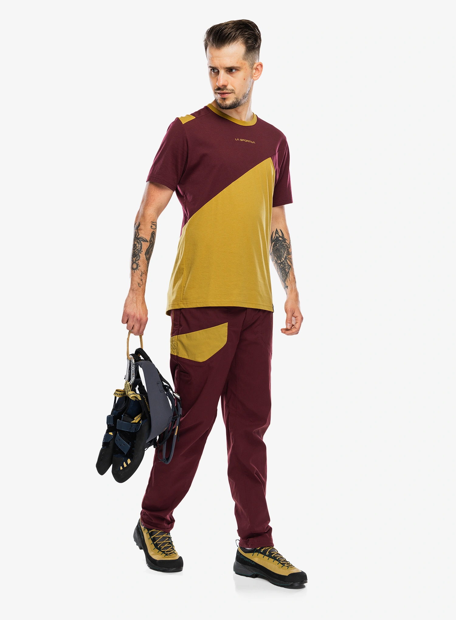 Футболка бавовняна La Sportiva Dude T-Shirt - savana/redwood