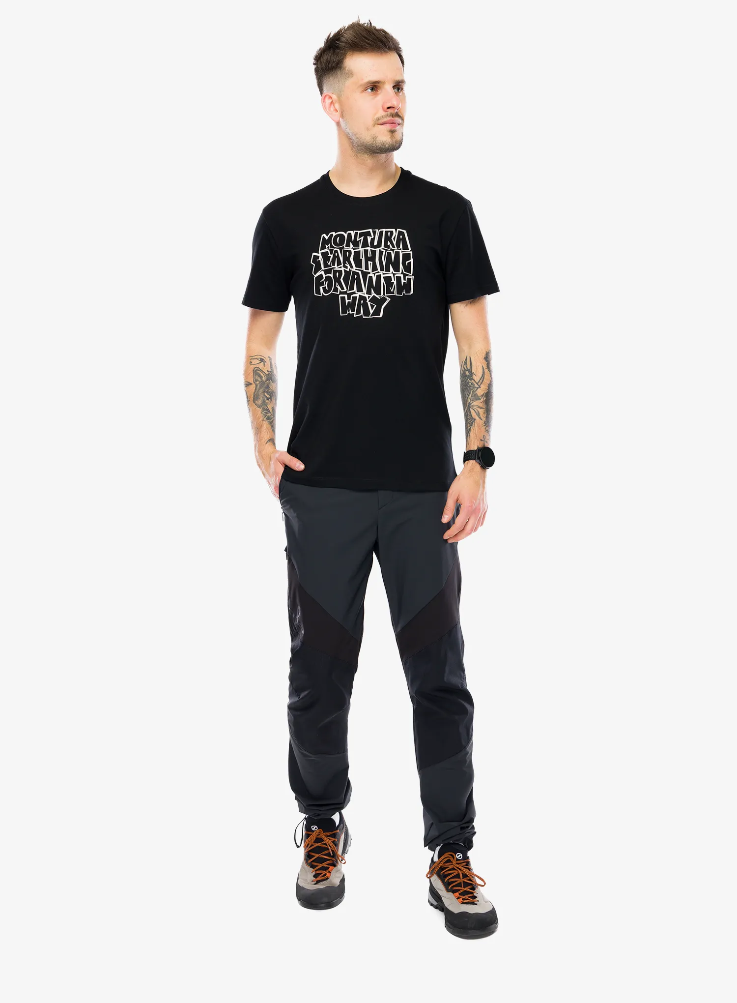 Футболка бавовняна Montura Knots T-Shirt - black