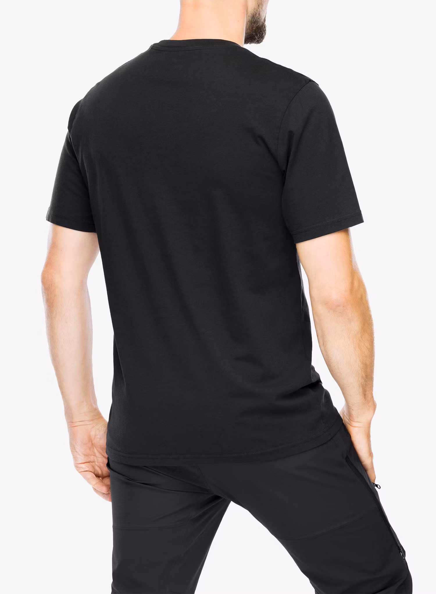 Футболка бавовняна Norrona /29 Cotton Activity Embroidery T-Shirt - caviar