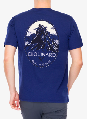 Футболка бавовняна Patagonia Chouinard Crest Pocket Responsibili-Tee - solstice purple