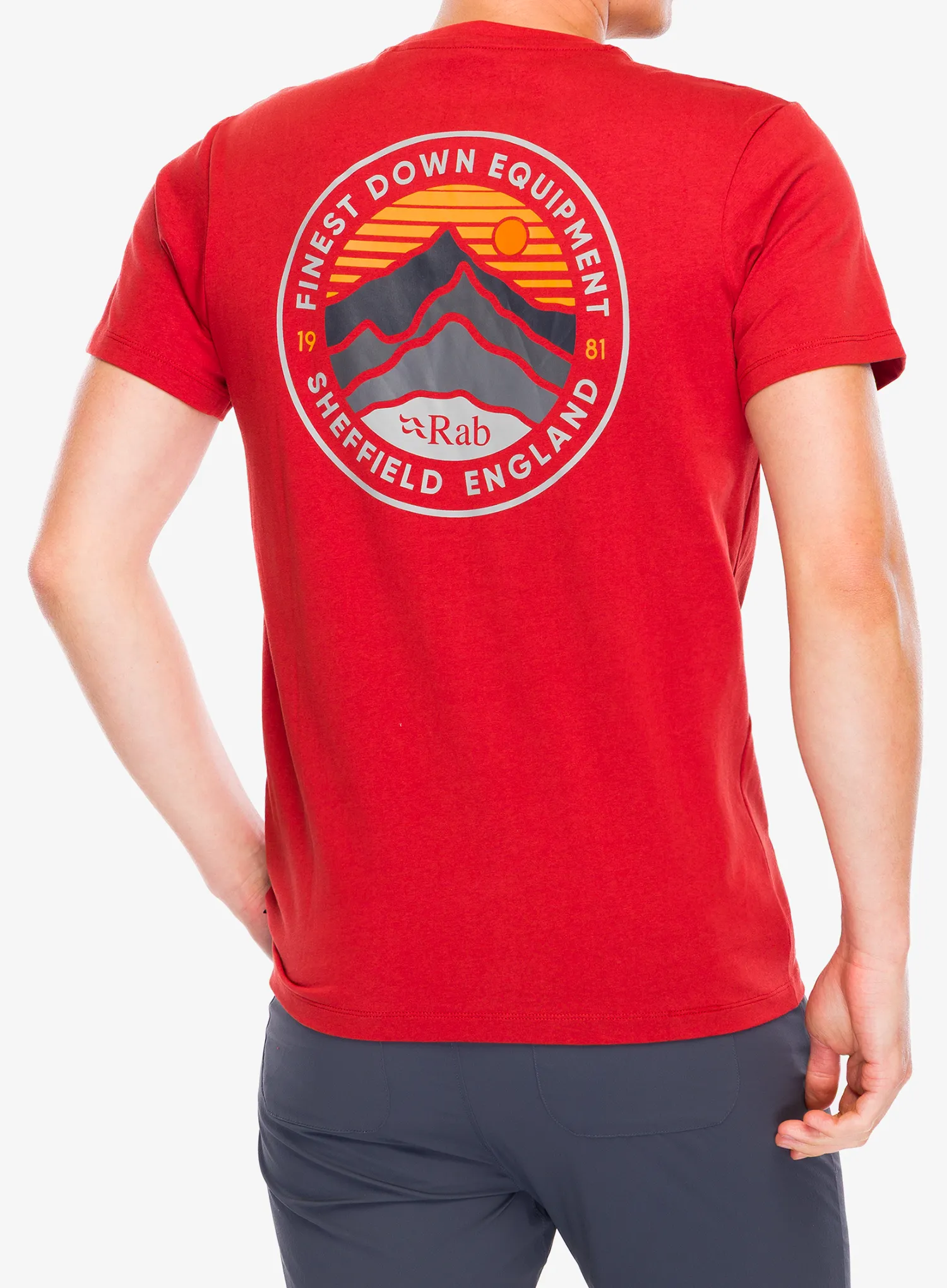 Футболка бавовняна Rab Basecamp 3 Peak Tee - red clay