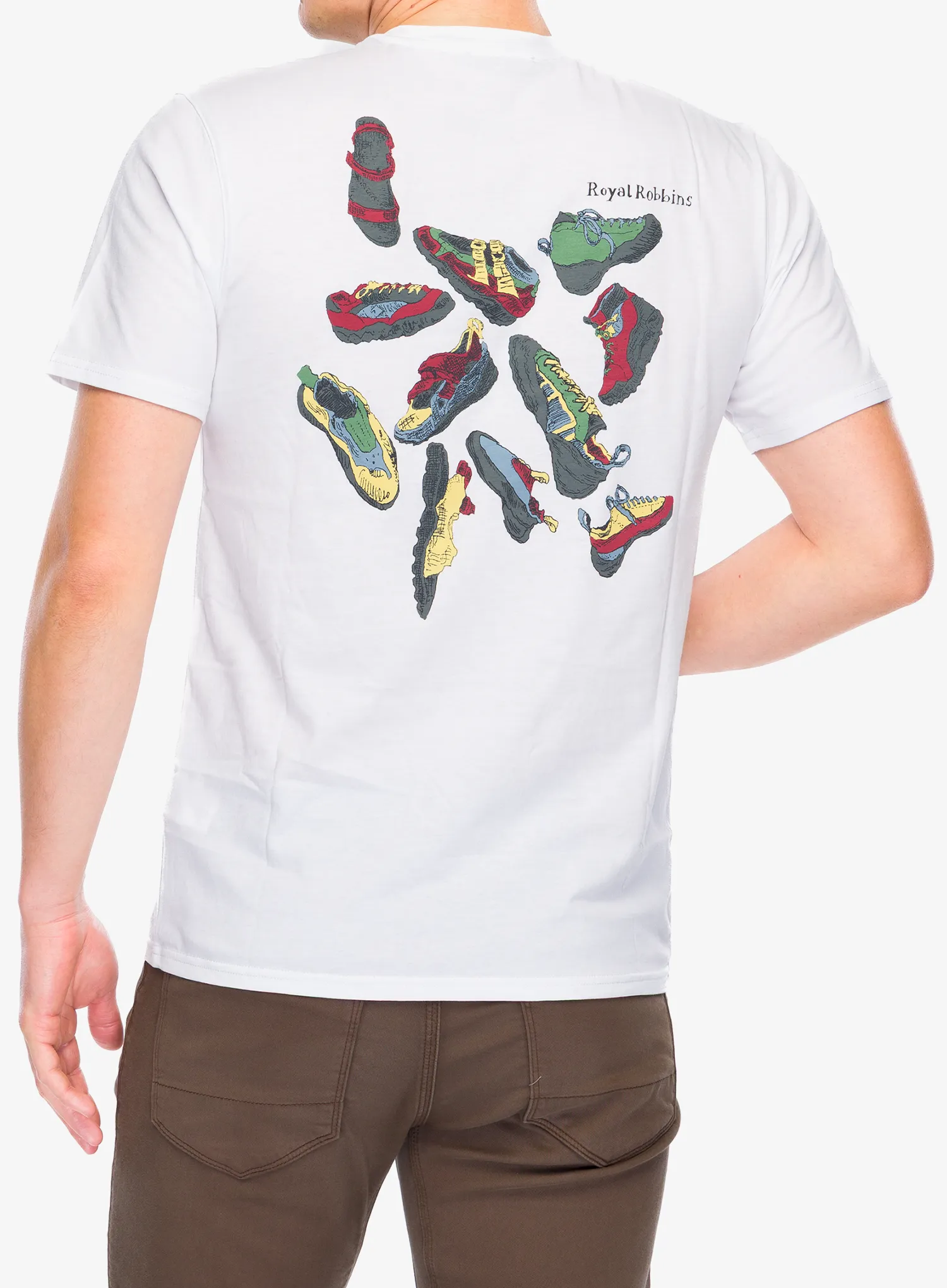Футболка бавовняна Royal Robbins RR Graphic Tee - white shoe pt