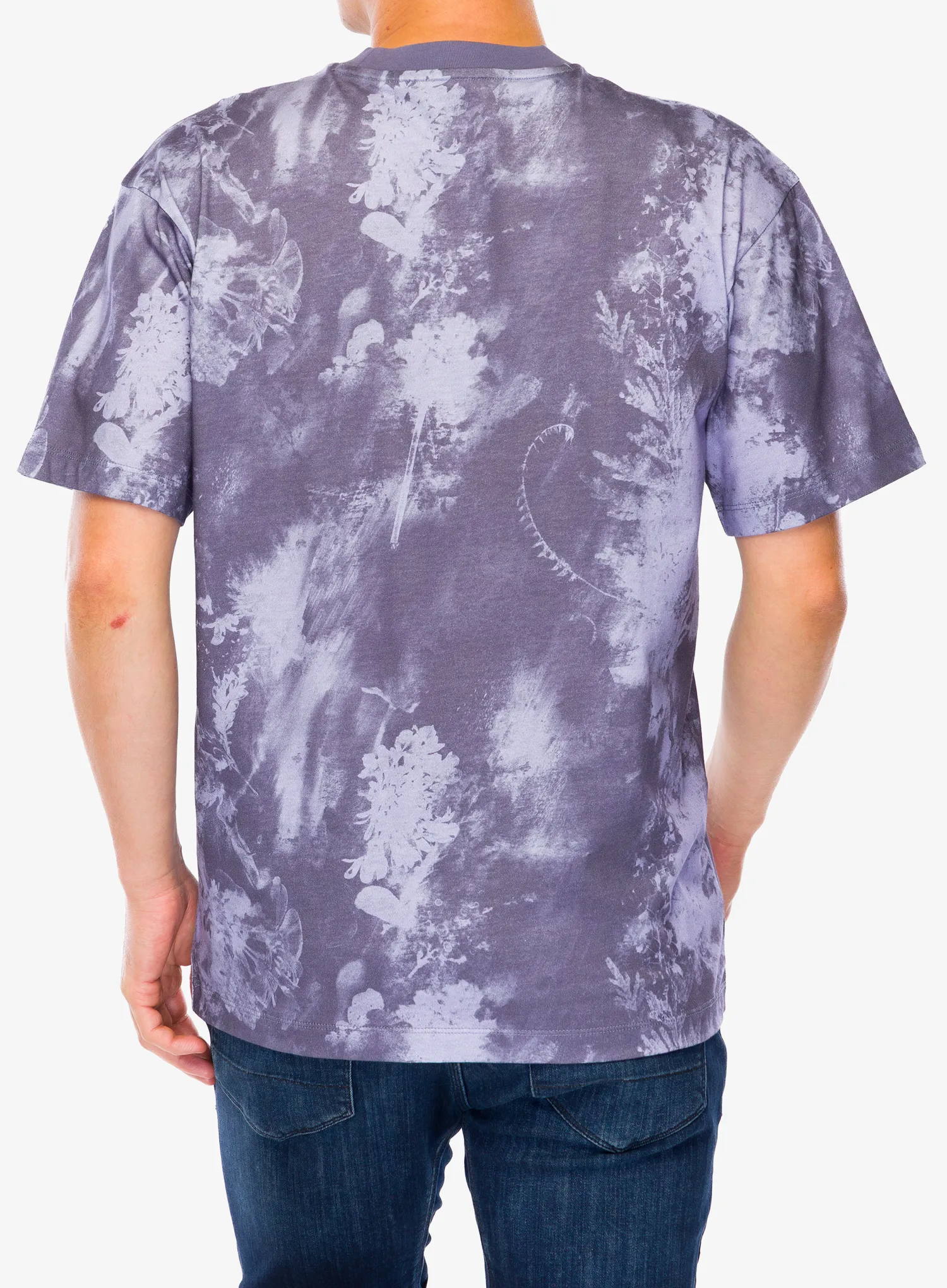 Футболка бавовняна Salomon Canopy AO Print Tee - blue granite