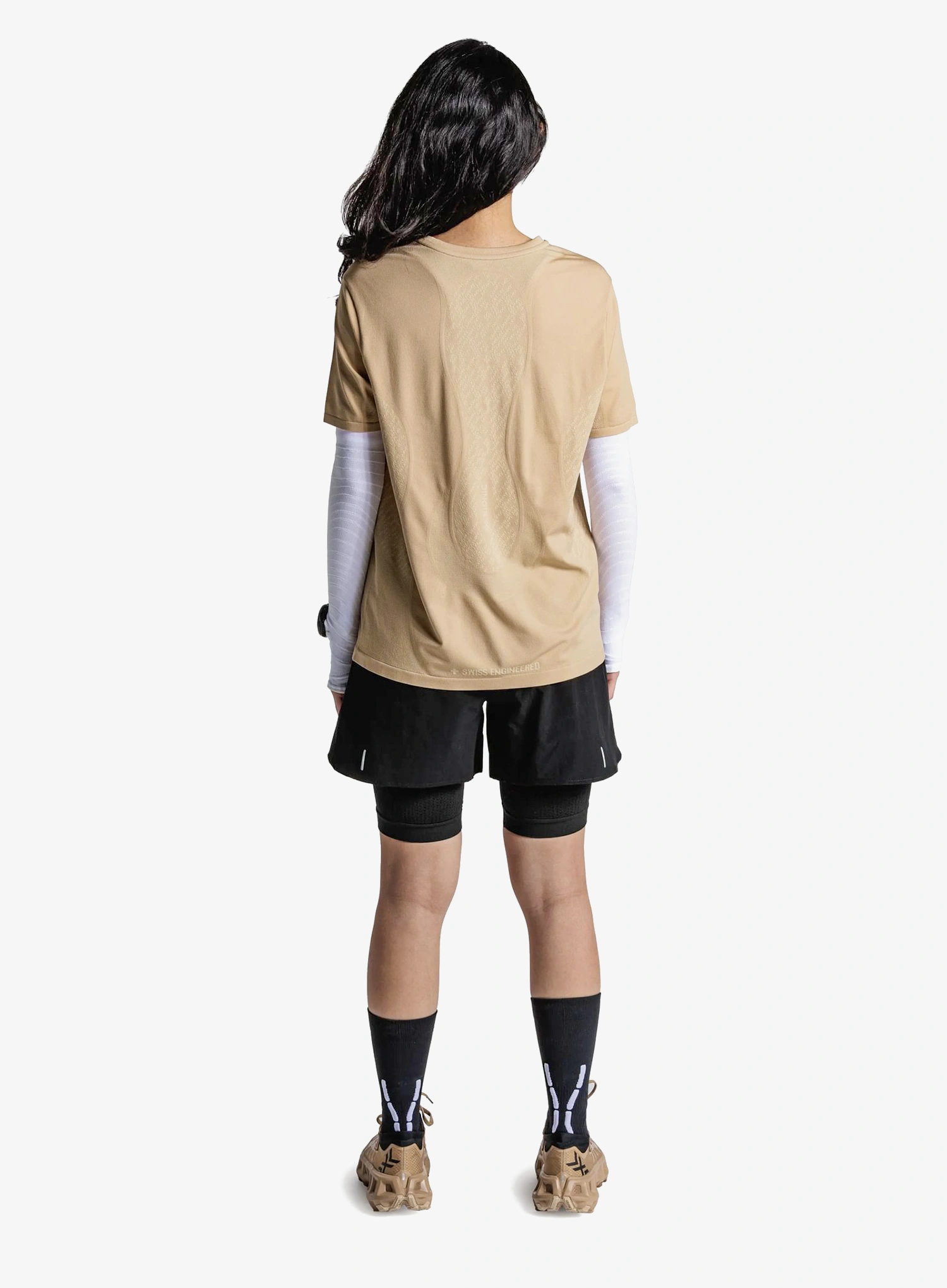 Футболка для бігу жіноча X-Bionic Xceed Run Discover Shirt - sand/sand