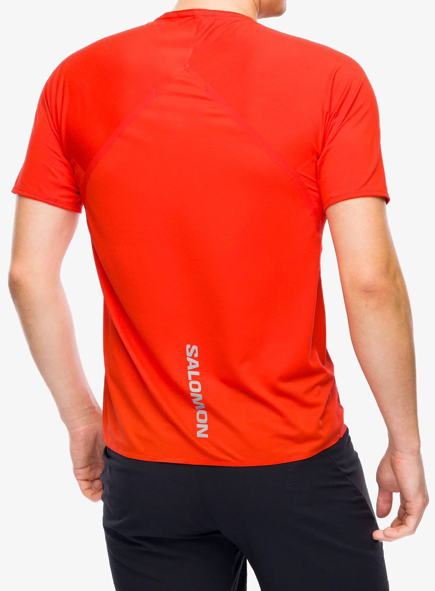Футболка для бігу Salomon S/Lab Speed Tee - fiery red/red