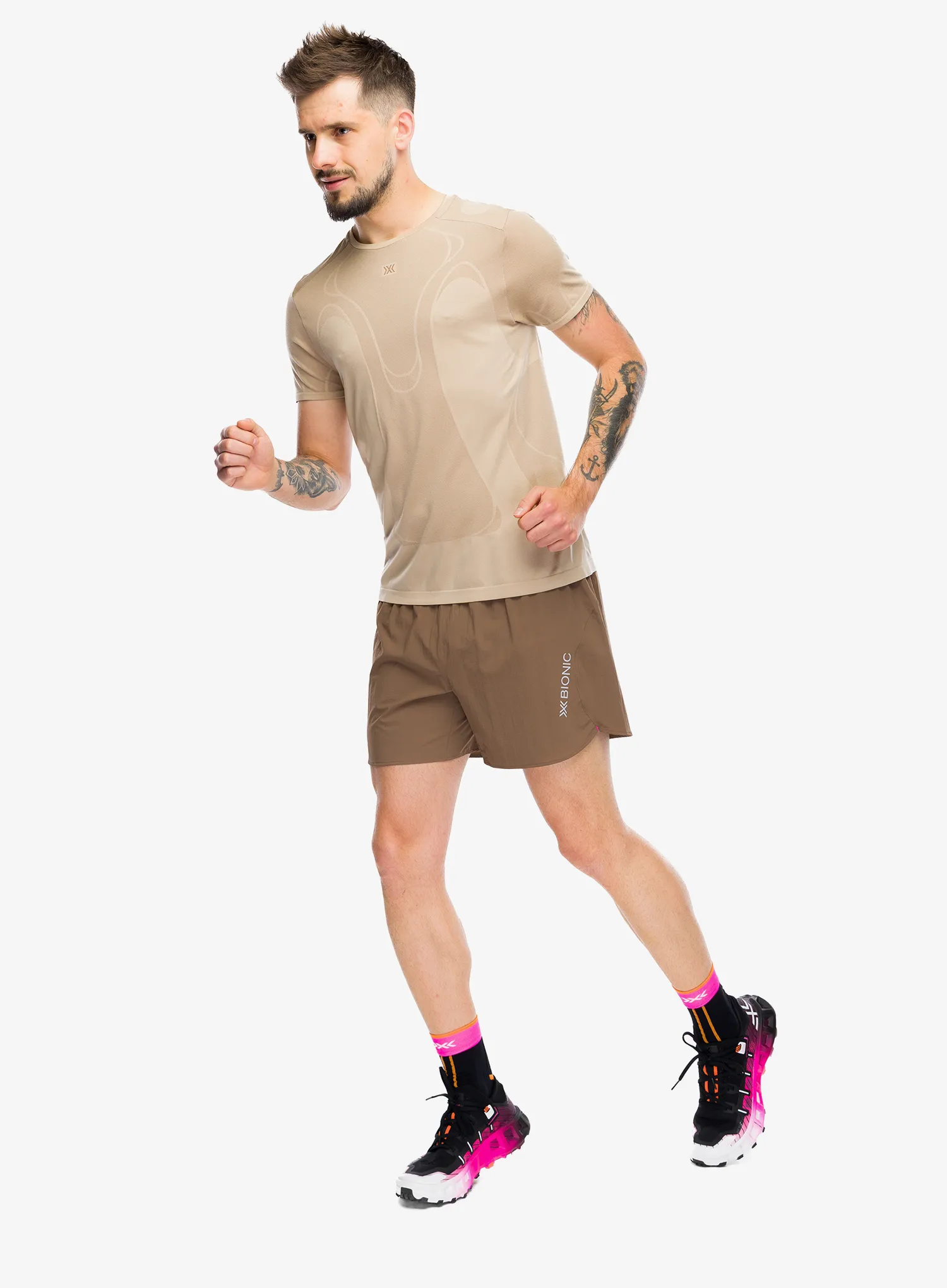 Футболка для бігу X-Bionic Xceed Run Perform Shirt - sand
