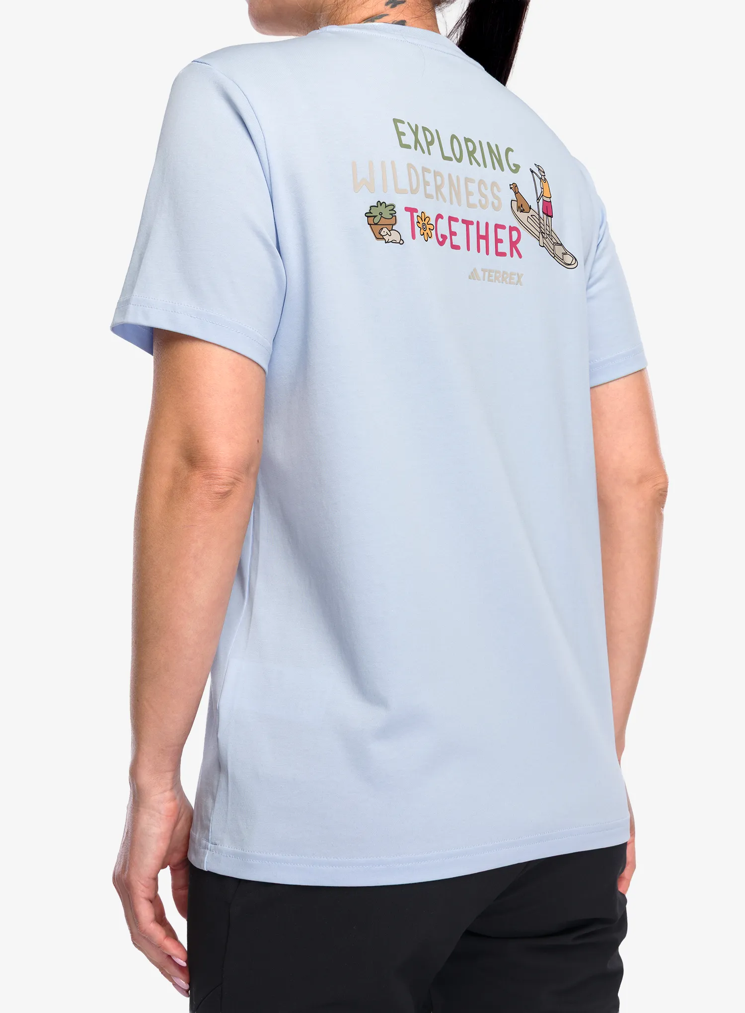 Футболка жіноча adidas TERREX Multi Graphic T-Shirt - crystal sky