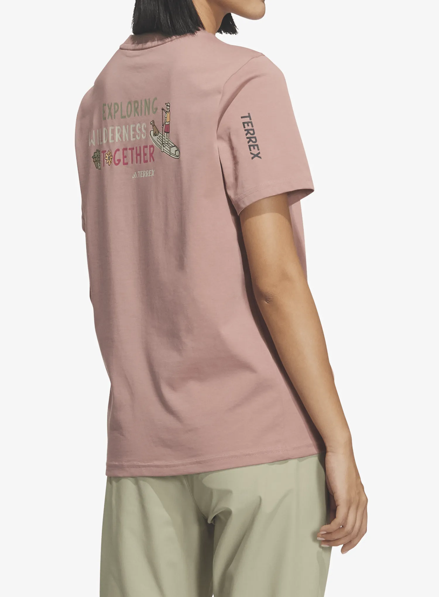 Футболка жіноча adidas TERREX Multi Graphic T-Shirt - warm clay