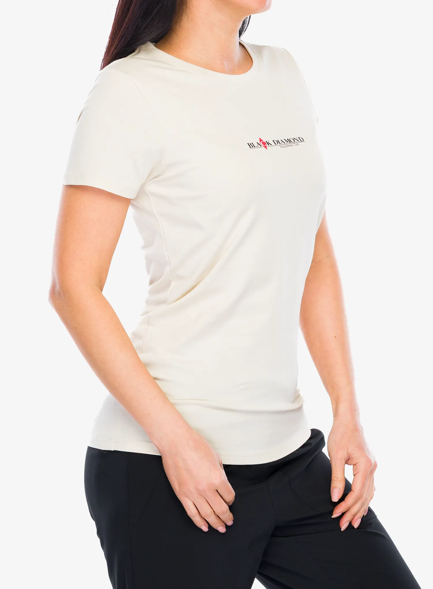 Футболка жіноча Black Diamond Heritage Wordmark SS Tee - off white