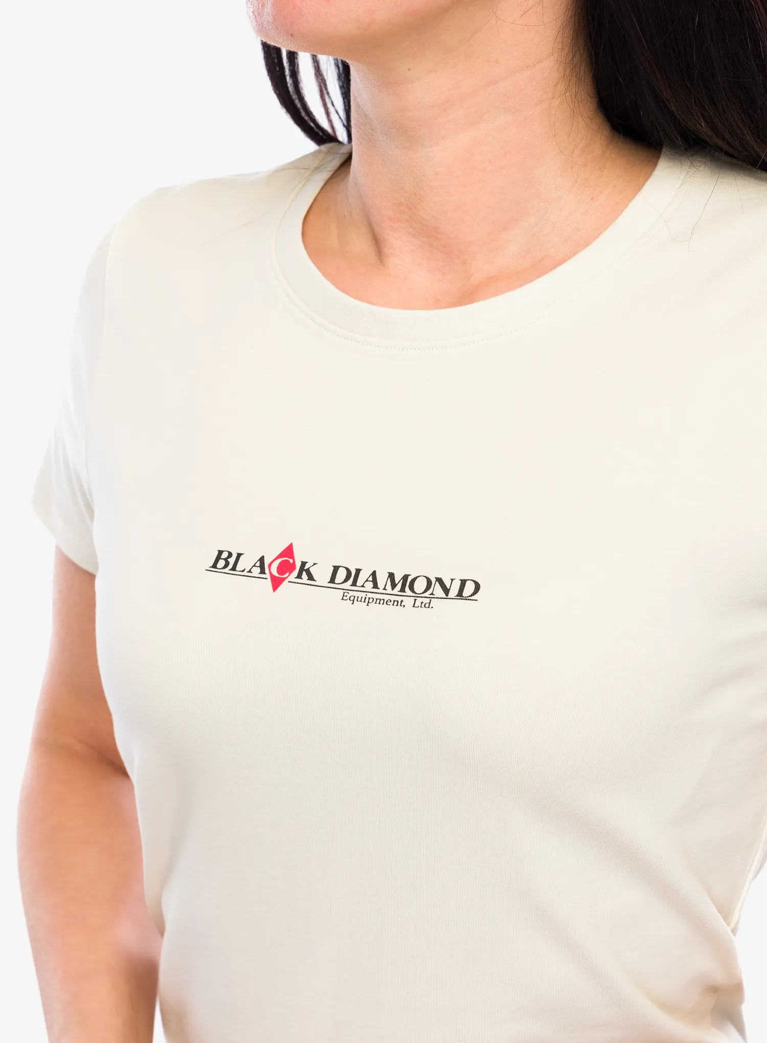 Футболка жіноча Black Diamond Heritage Wordmark SS Tee - off white