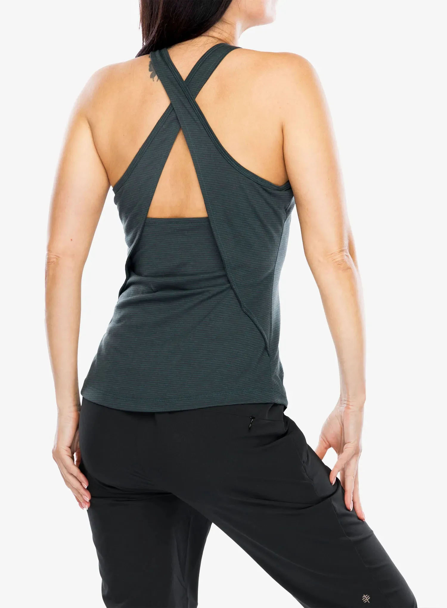 Футболка жіноча Black Diamond Splitter Tank - carbon stripe