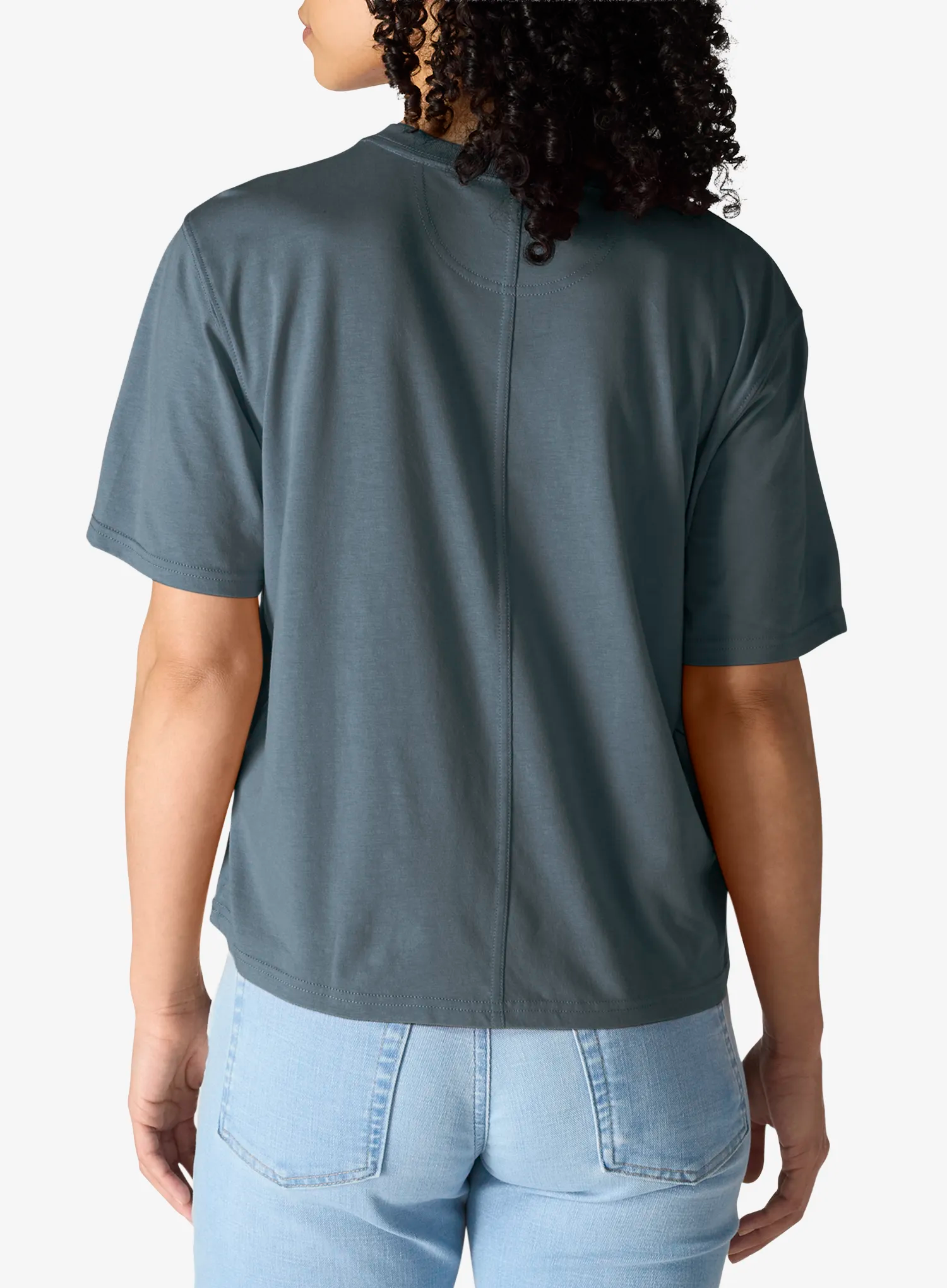 Футболка жіноча Carhartt Tencel Fiber Series Loose T-Shirt - iron blue