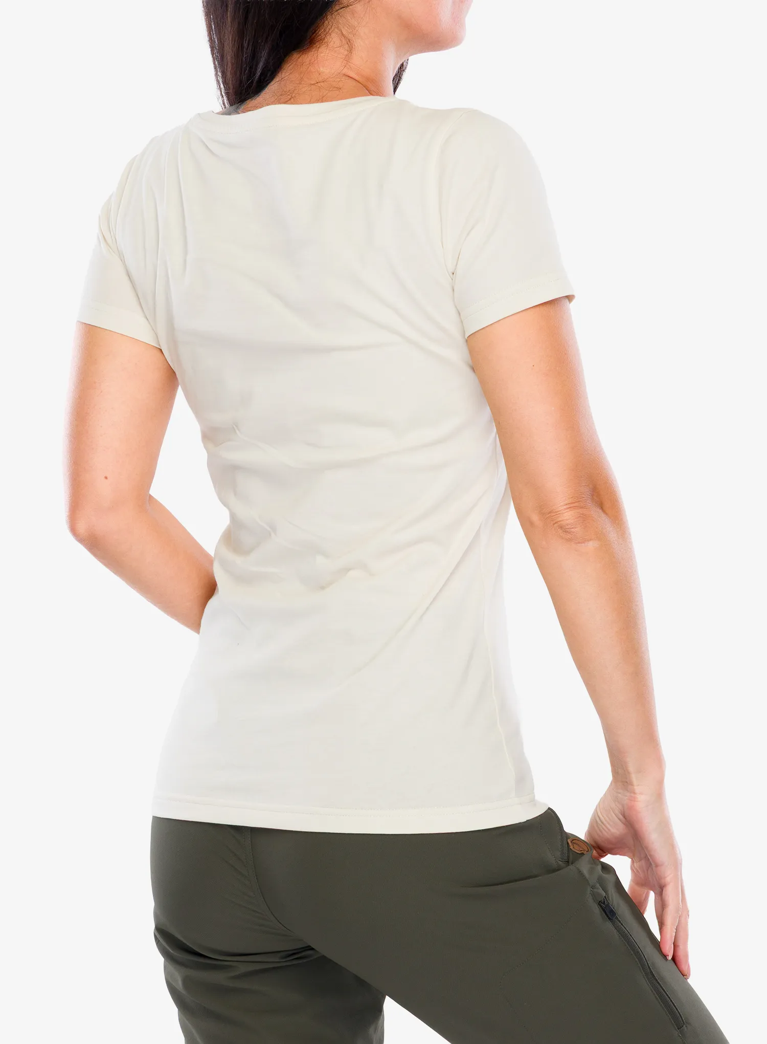 Футболка жіноча Fjallraven 1960 Logo T-shirt - chalk white