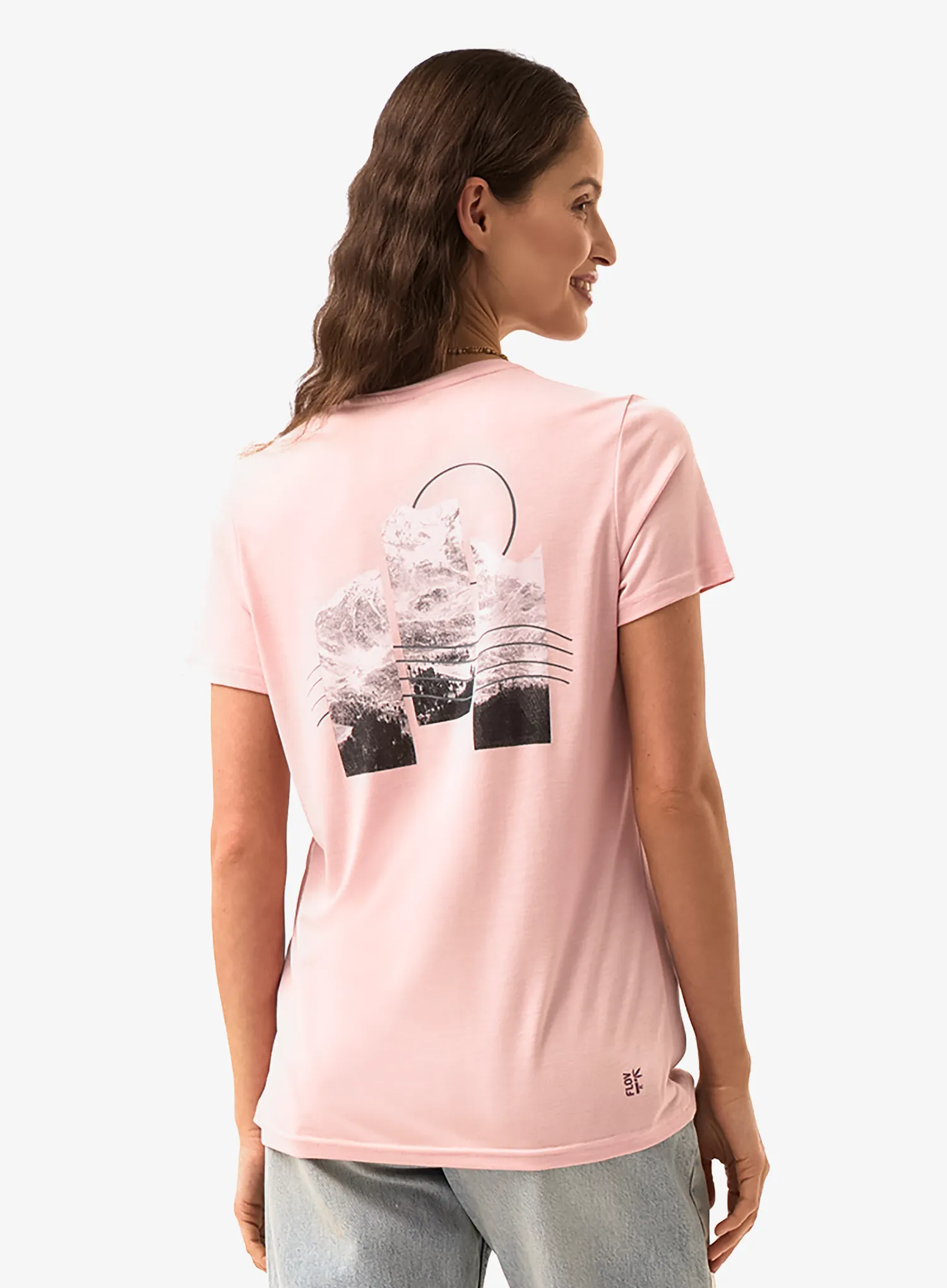 Футболка жіноча Flov Manresa - pink/light grey