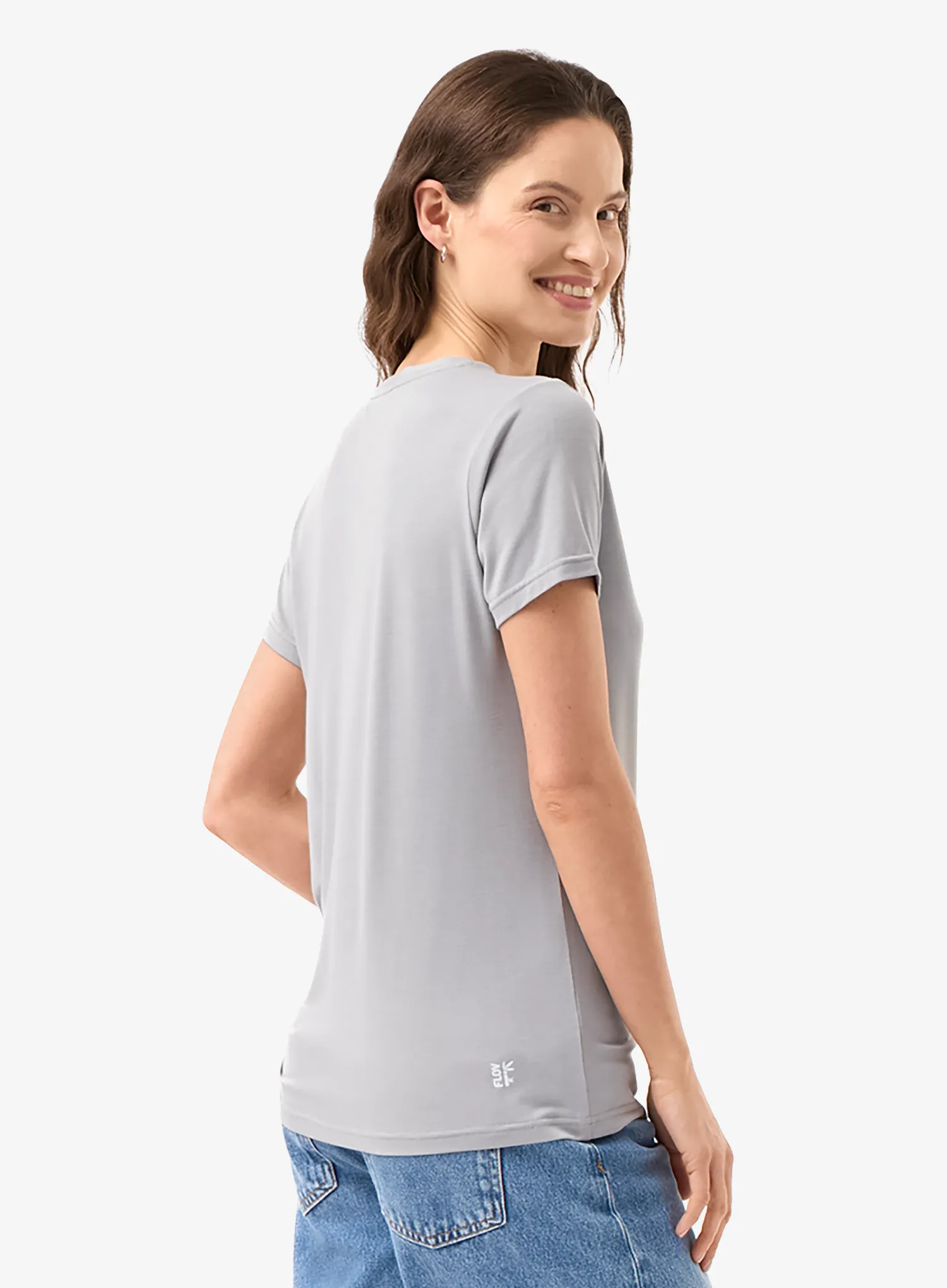 Футболка жіноча Flov Yucca - light grey/light grey