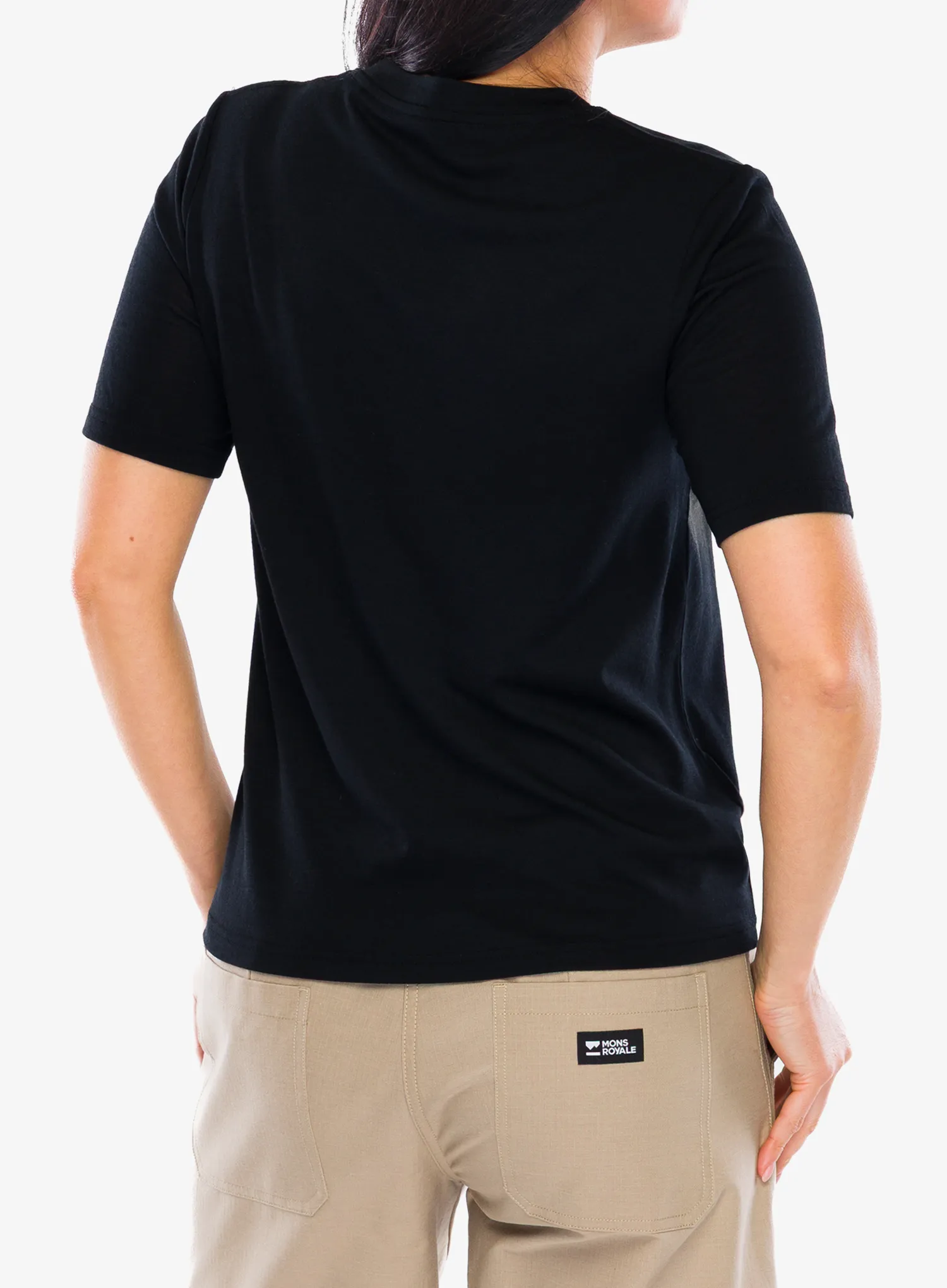 Футболка жіноча Mons Royale Icon Merino Air-Con Relaxed Tee - black