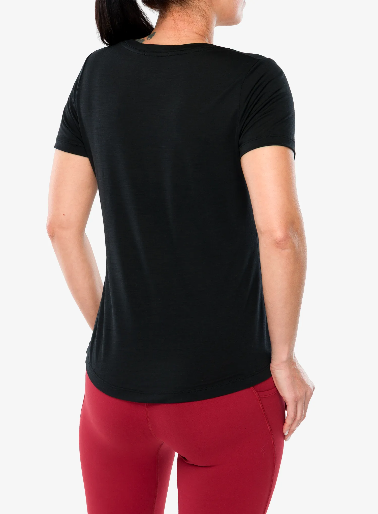 Футболка жіноча Smartwool Active Ultralite V-Neck Short Sleeve - black