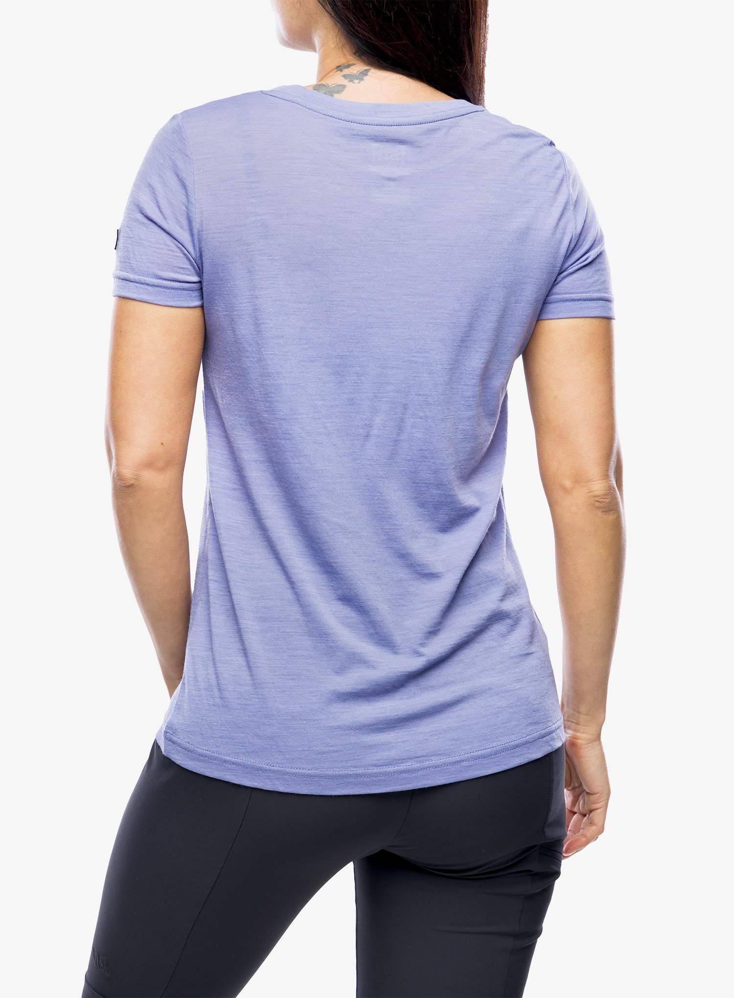 Футболка жіноча Super.natural Arabesque Tee - blue violet/fresh white