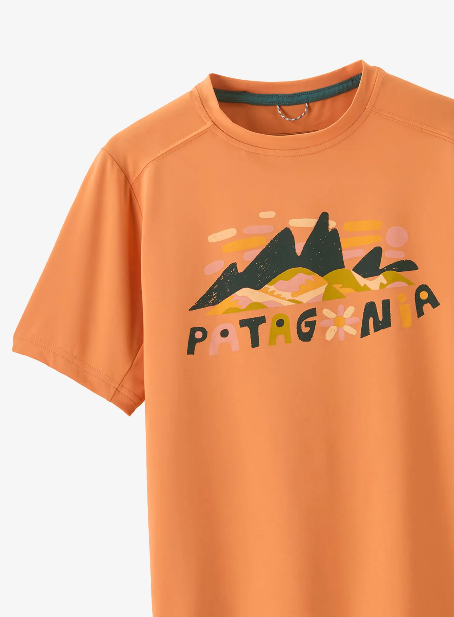 Футболка для дітей Patagonia Cap SW T-Shirt - fitz roy super/heirloom peach
