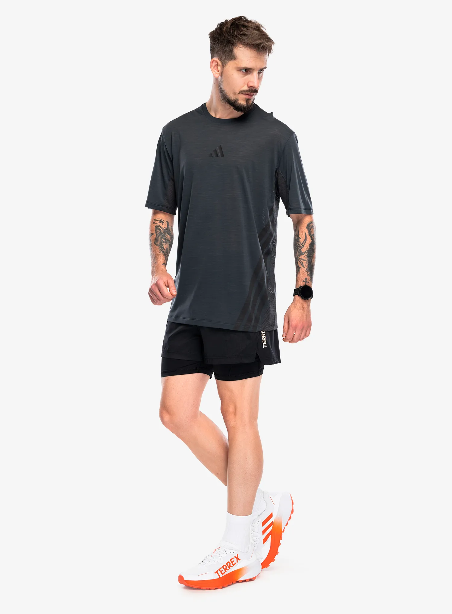 Футболка для бігу adidas TERREX Xperior Climacool T-Shirt - carbon